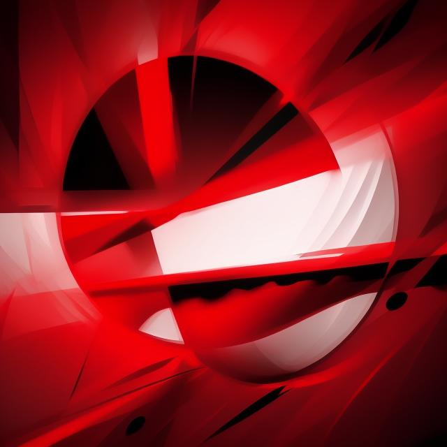 K#013 - Red Orbit – Abstrakter Christmas Sweater Unisex