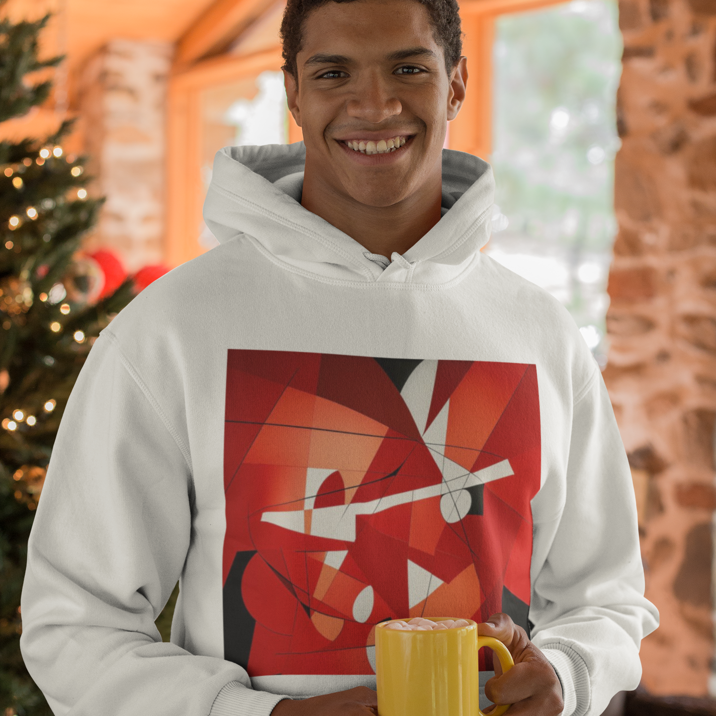 K#019 - Holiday Geometry – Modernes Christmas Art Shirt Unisex