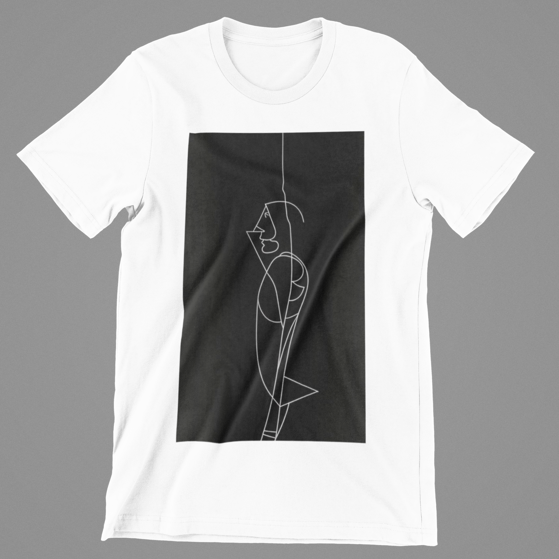 K#122 - Equine Elegance T-Shirt – Minimalistische Pferde-Linienkunst | Kirrify