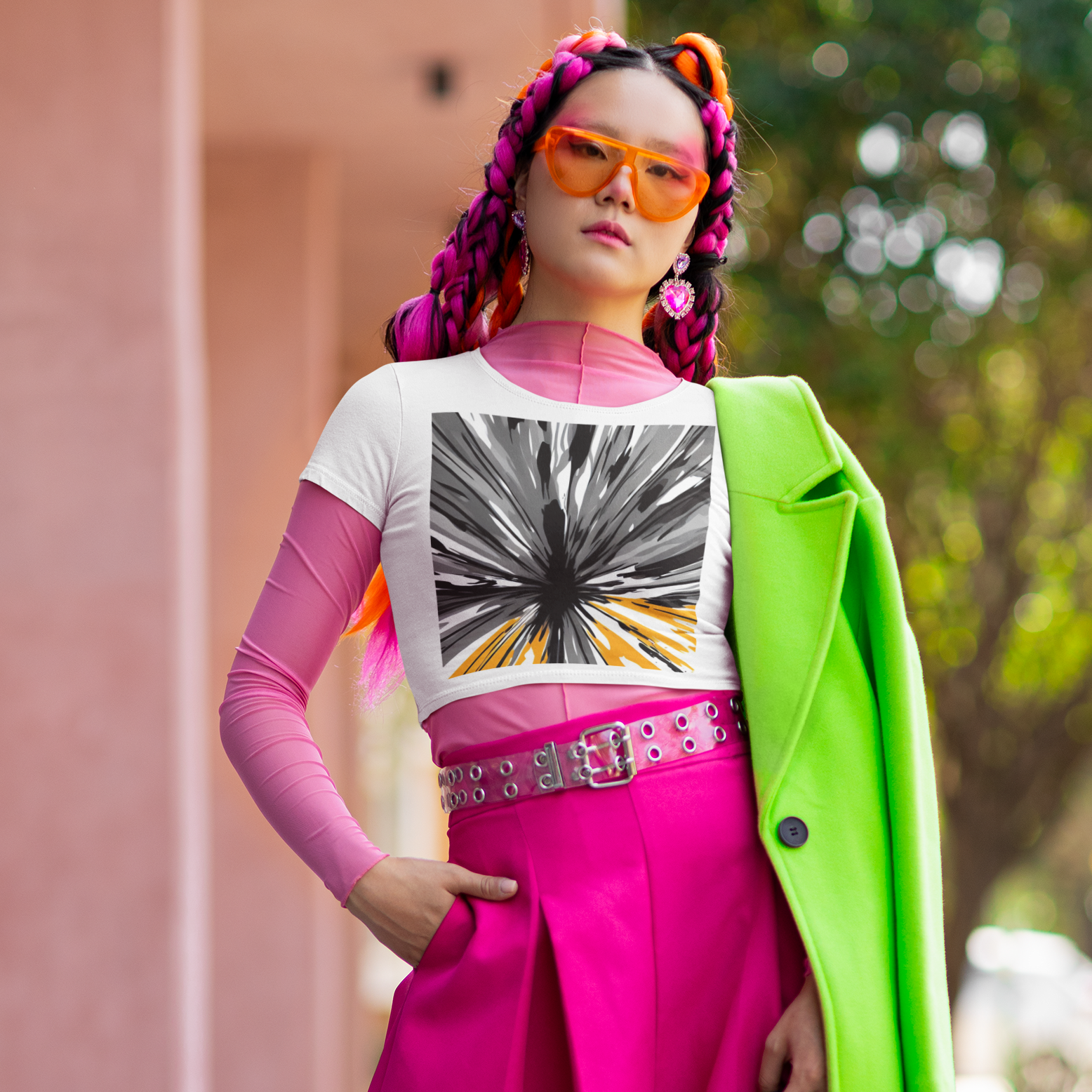 K#157 - Core Burst T-Shirt – Energie & Ausdruck in Bewegung | Kirrify Flow