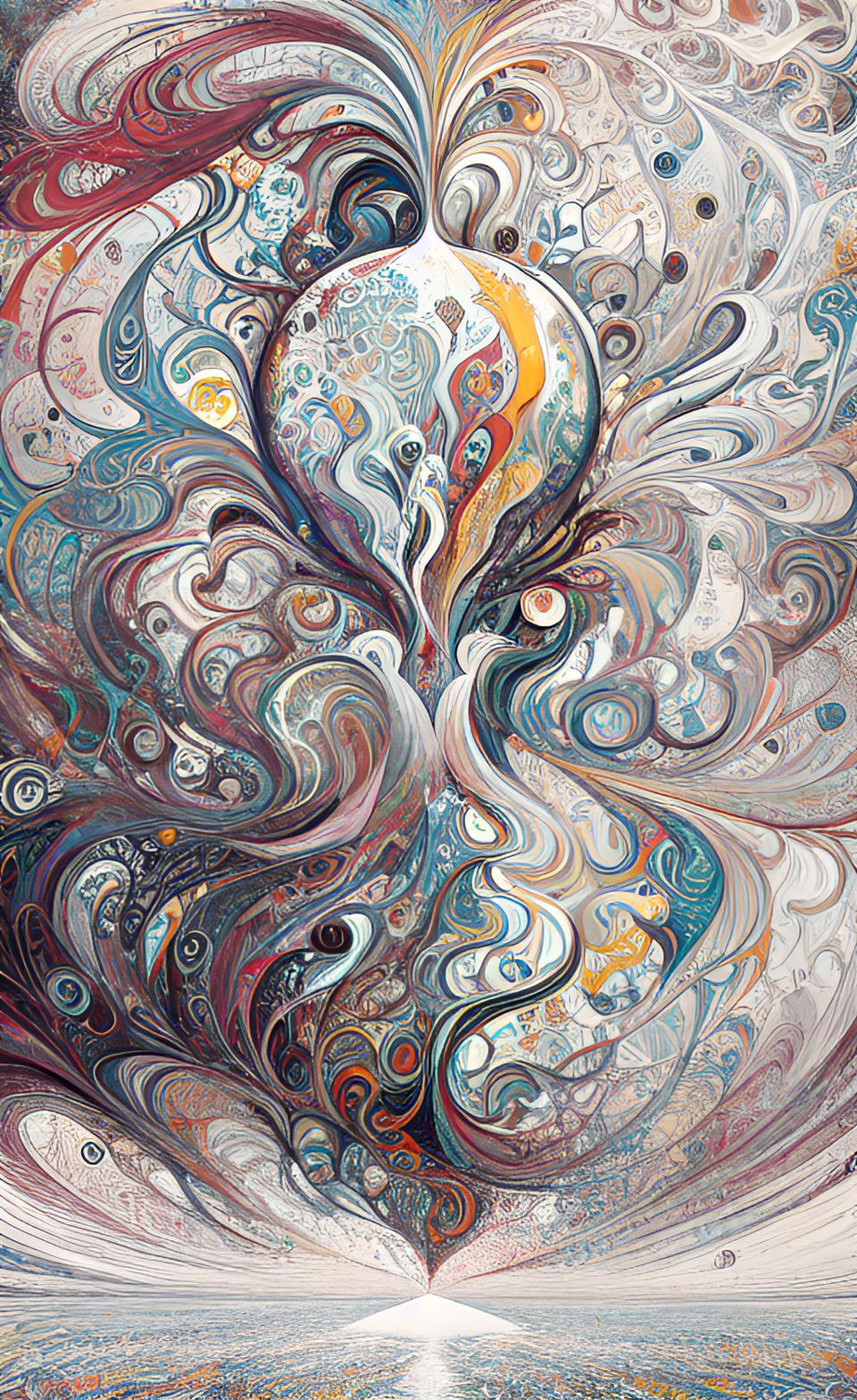 K#165 - Soul Current T-Shirt – Kunst in Bewegung & Tiefe | Kirrify Flow