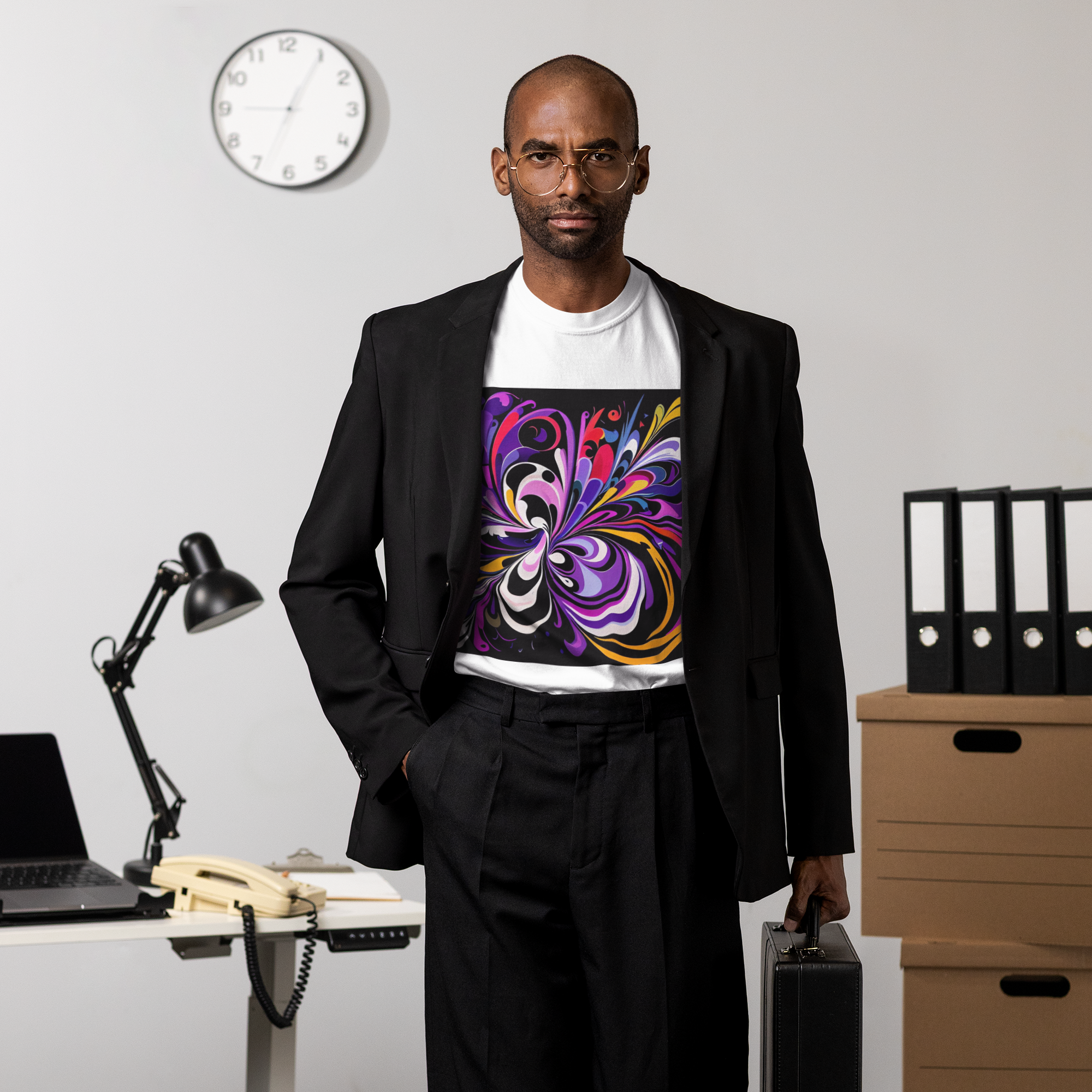 K#193 - Vivid Swirl T-Shirt – Farbexplosion & Energie in Bewegung | Kirrify