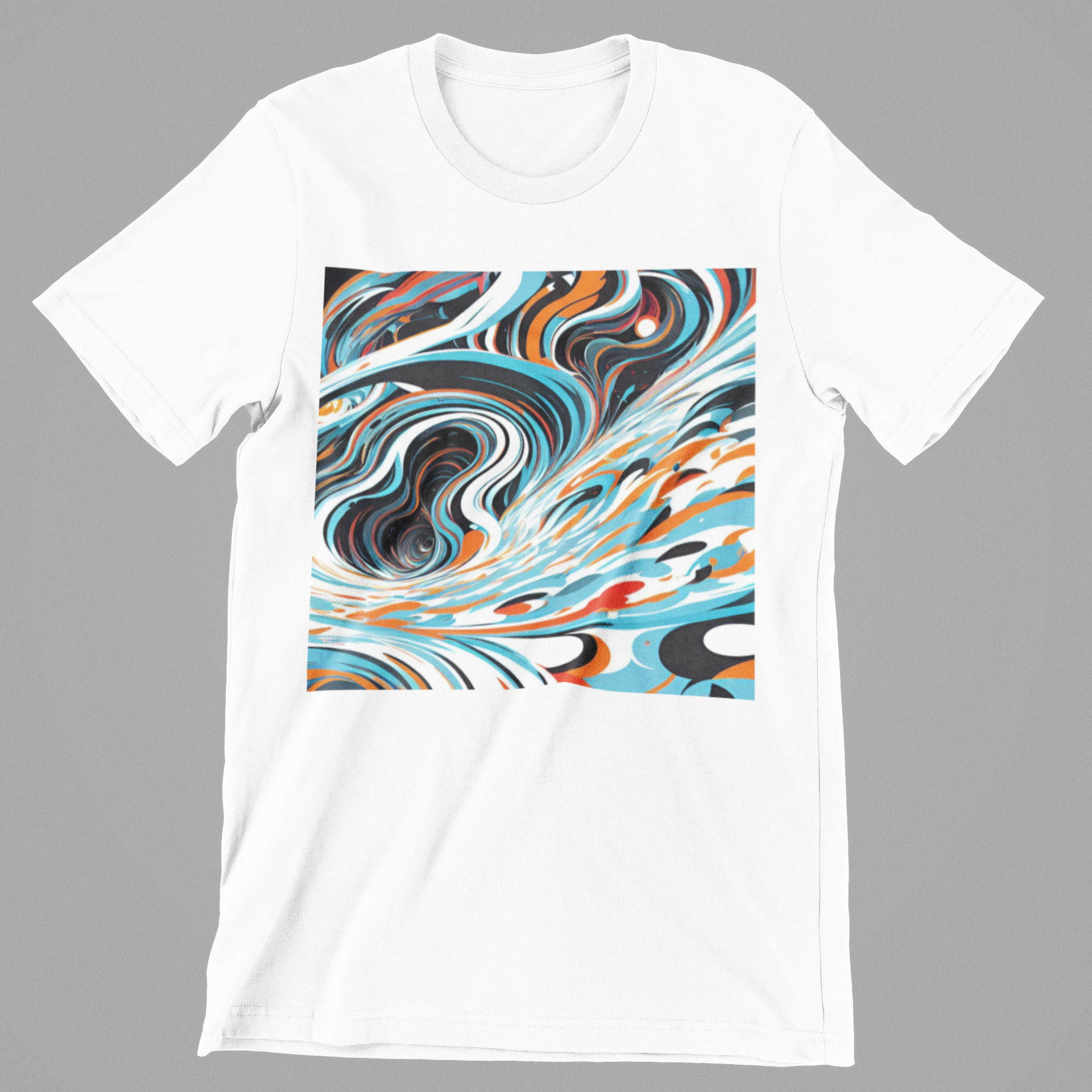 K#199 - Liquid Harmony T-Shirt – Fließende Energie in Farbe | Kirrify Flow