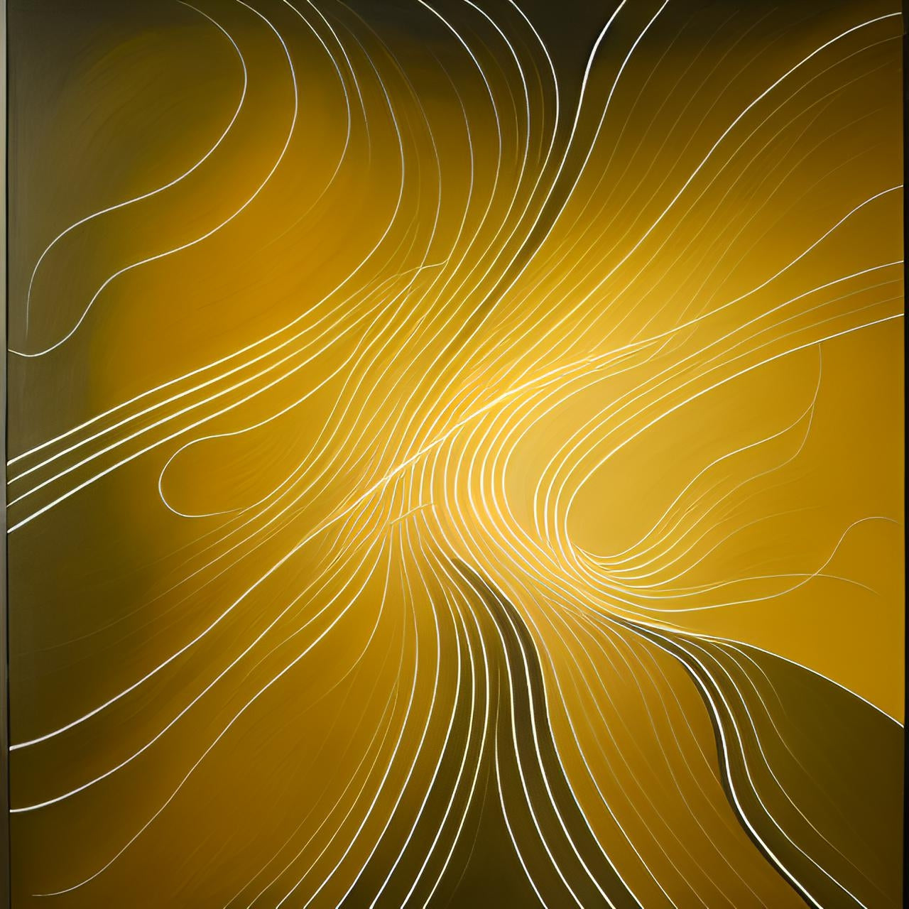 K#203 - Golden Flow T-Shirt – Elegante Bewegung in Gold & Licht | Kirrify