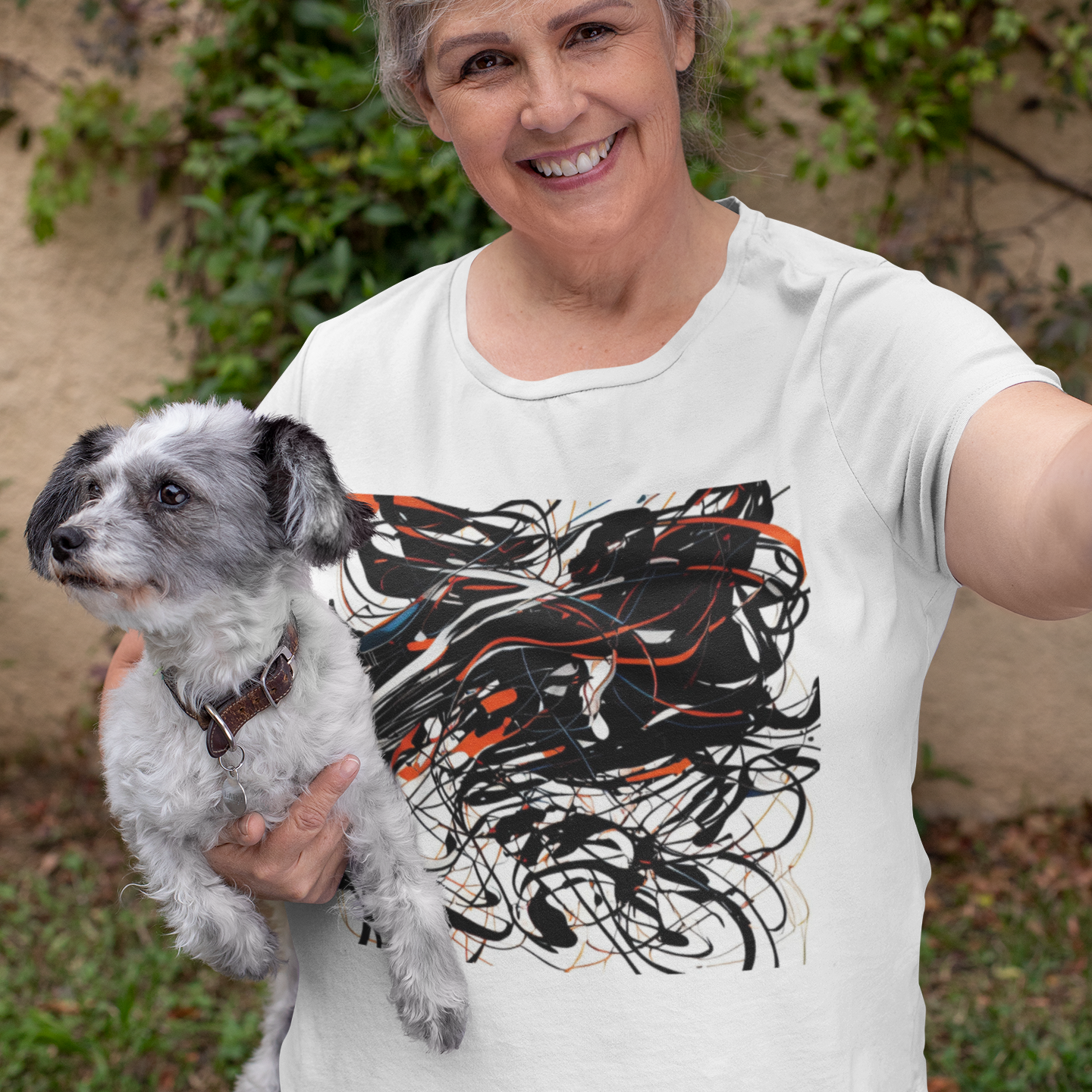 K#205 - Dynamic Lines T-Shirt – Abstrakte Bewegung & Energie | Kirrify