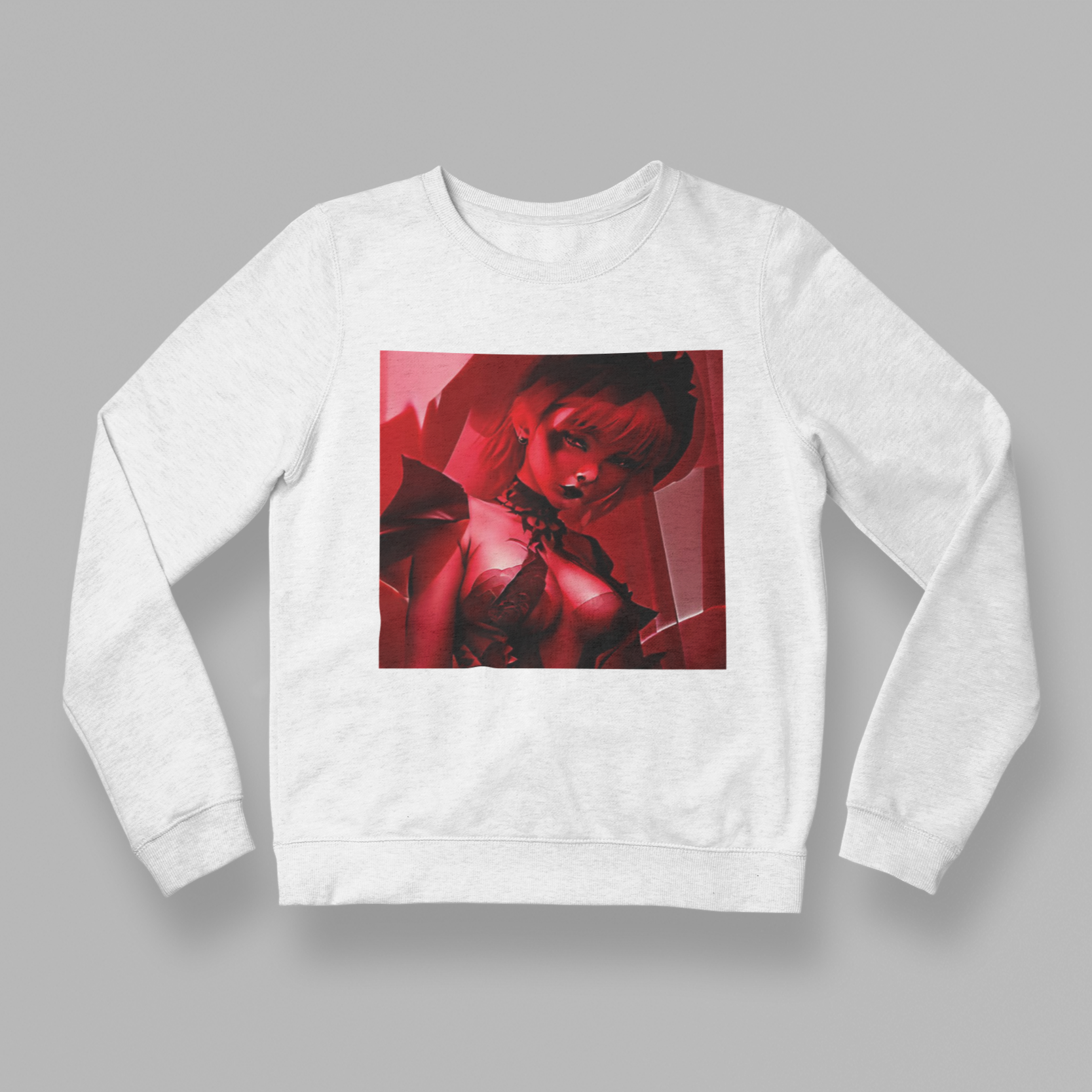 K#402 - Scarlet Muse Sweatshirt – Sinnliche Stärke & dunkle Eleganz | Kirrify