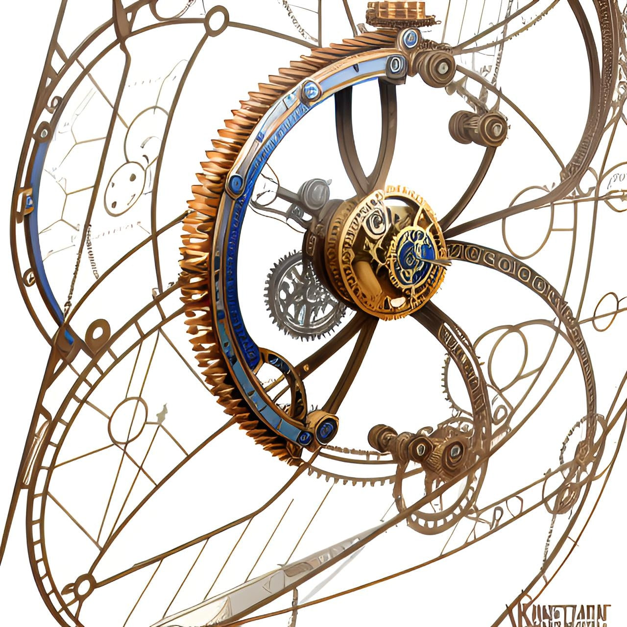 K#406 - Mecha Precision Sweatshirt – Mechanische Kunst & Bewegung | Kirrify
