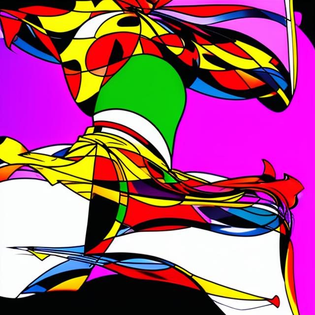 K#421 - Vivid Motion Sweatshirt – Farbstarke abstrakte Energie | Kirrify