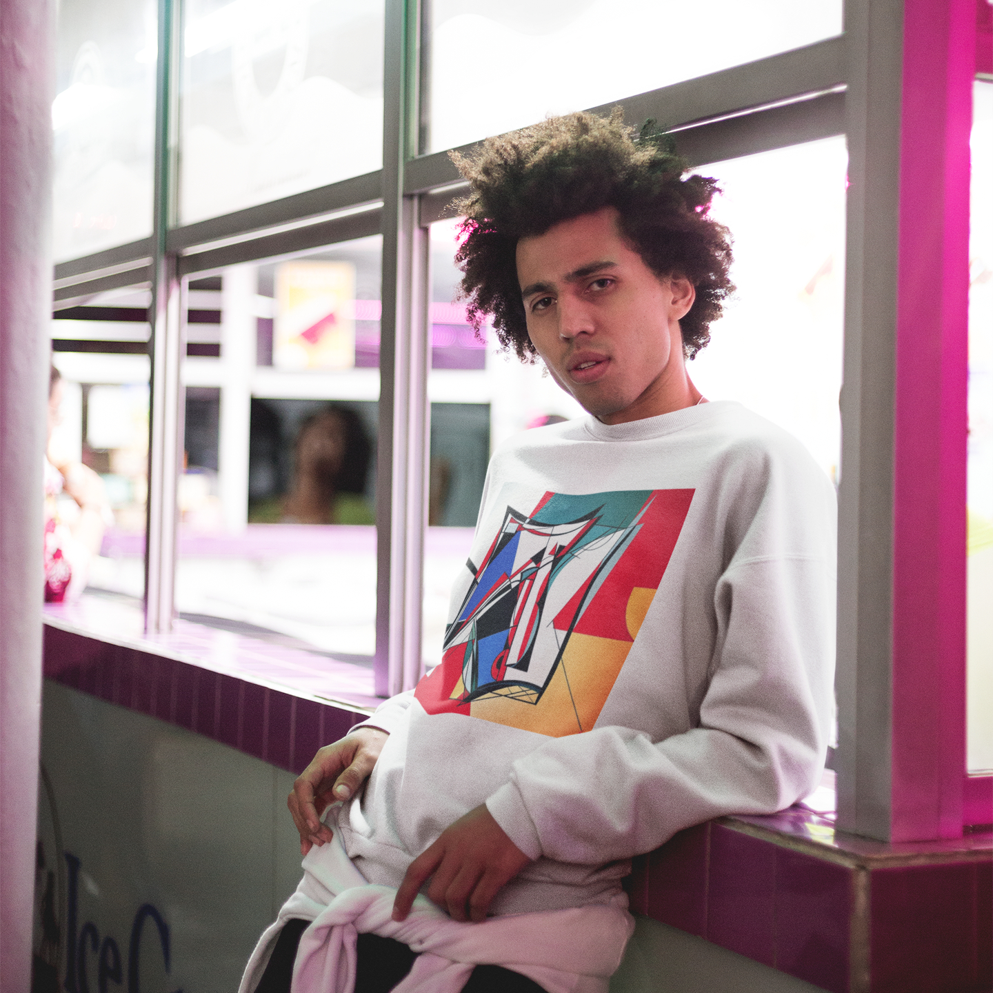 K#426 - Abstract Angles Sweatshirt – Kunst, Form & urbaner Ausdruck | Kirrify