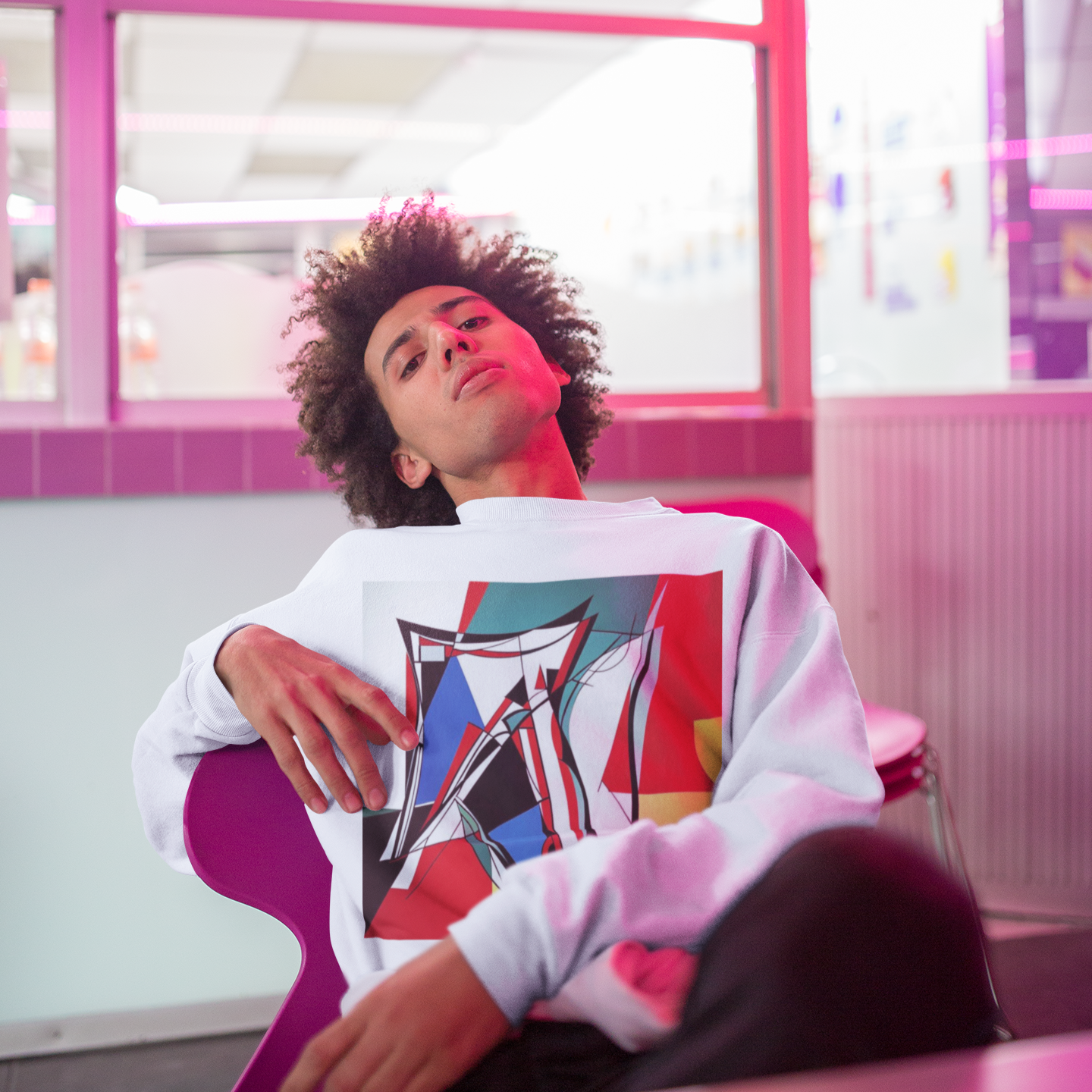 K#426 - Abstract Angles Sweatshirt – Kunst, Form & urbaner Ausdruck | Kirrify