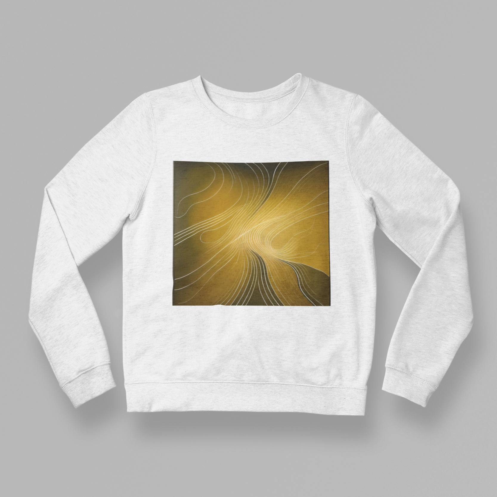 K#435 - Golden Lines Sweatshirt – Minimalistische Bewegung & Glanz | Kirrify Flow