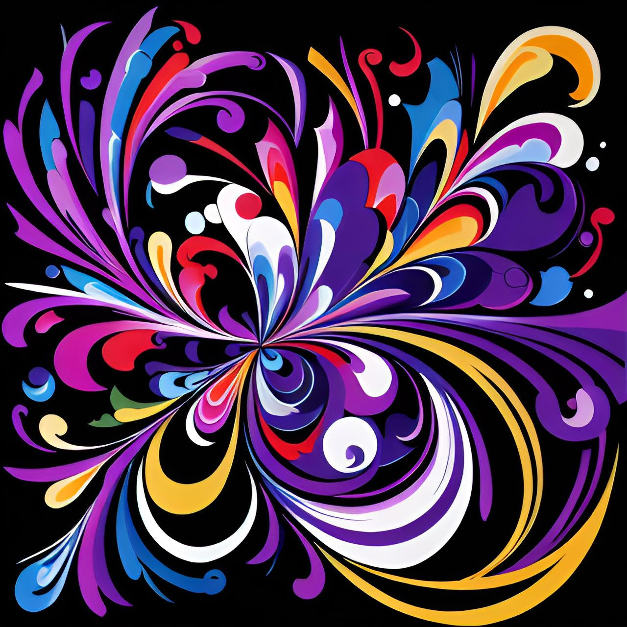 K#437 - Color Swirl Sweatshirt – Energie & Farbe in Bewegung | Kirrify Bloom