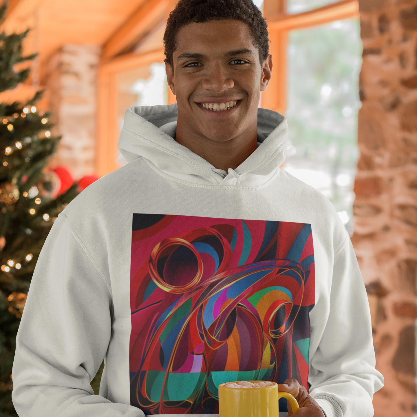 K#443 - Color Swirl Christmas Sweater – Kirrify Unisex Artwear