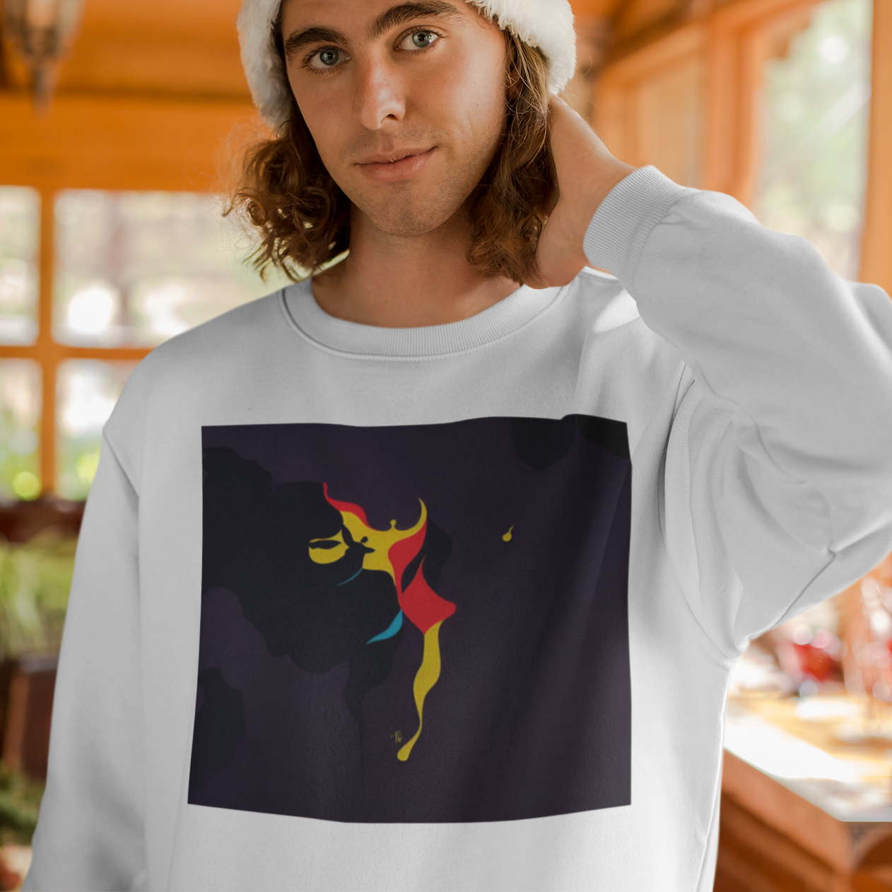 K#447 - Dancing Winter Spirit – Unisex Art Sweater by Kirrify