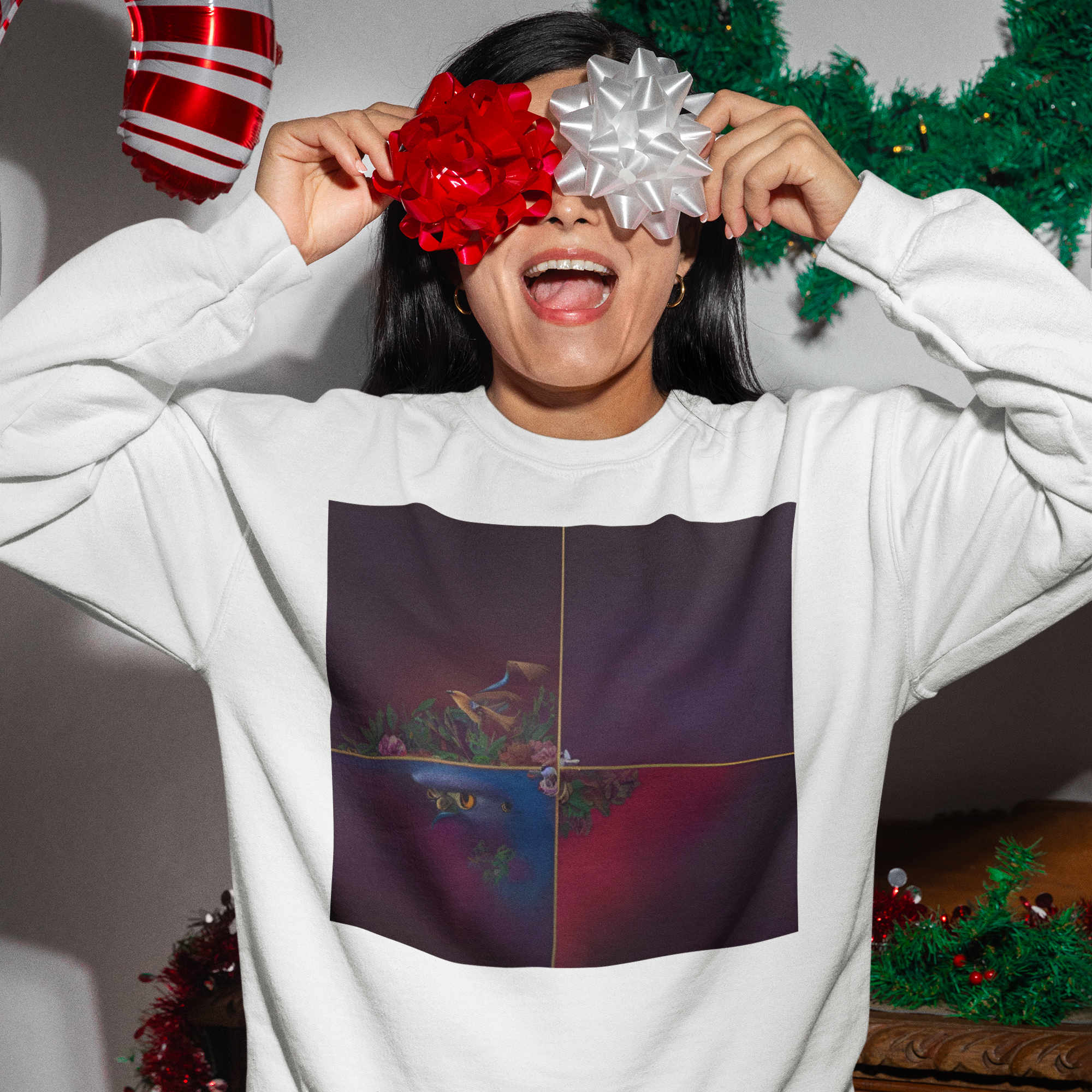 K#450 - Kirrify Christmas Unisex Sweater – Art Print Dark Edition