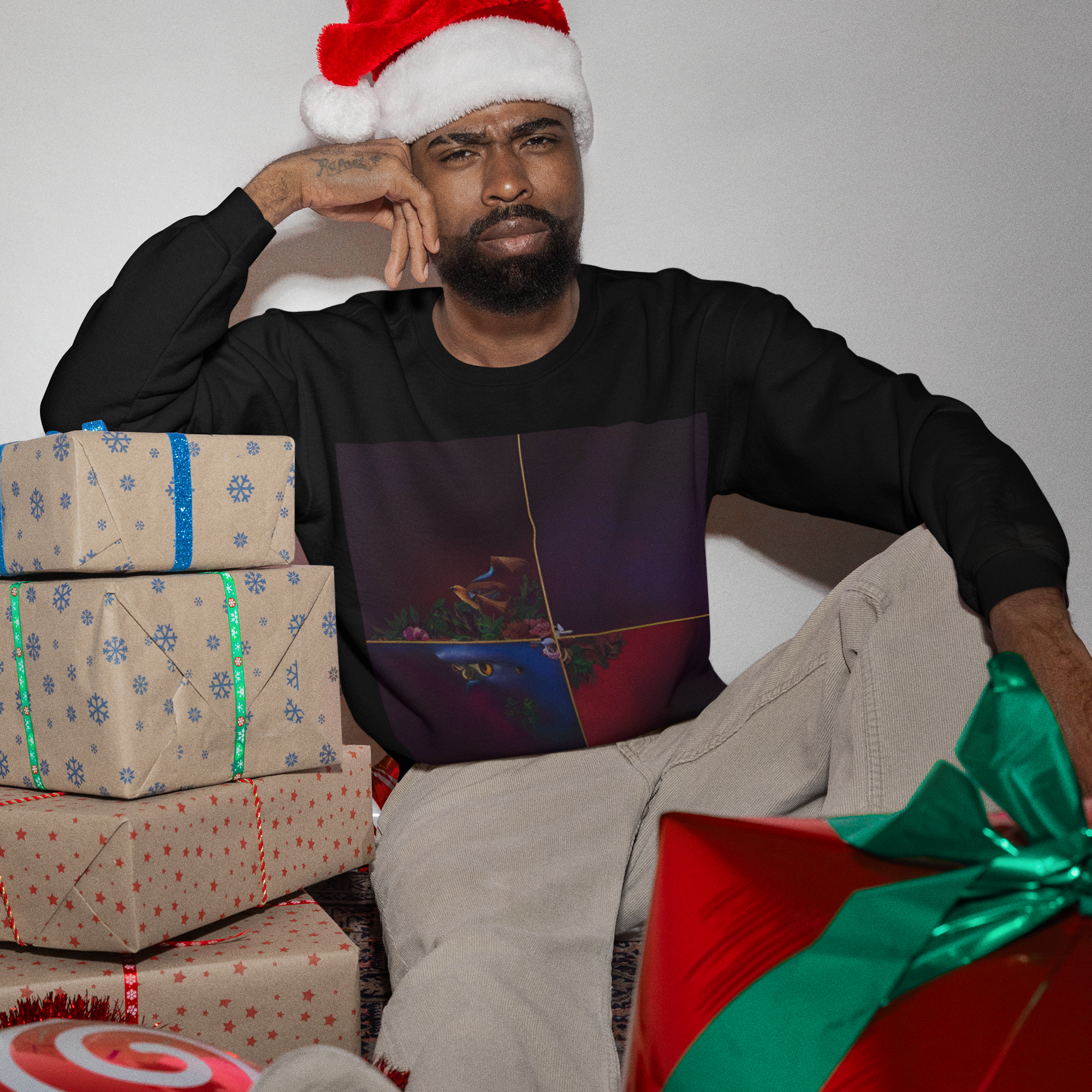 K#450 - Kirrify Christmas Unisex Sweater – Art Print Dark Edition
