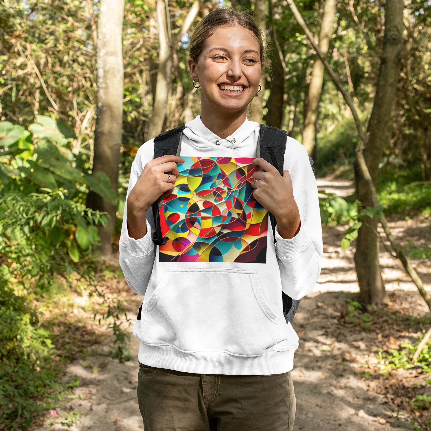 #505 -Color Symphony Hoodie – Energie & Bewegung in Farbe | Kirrify