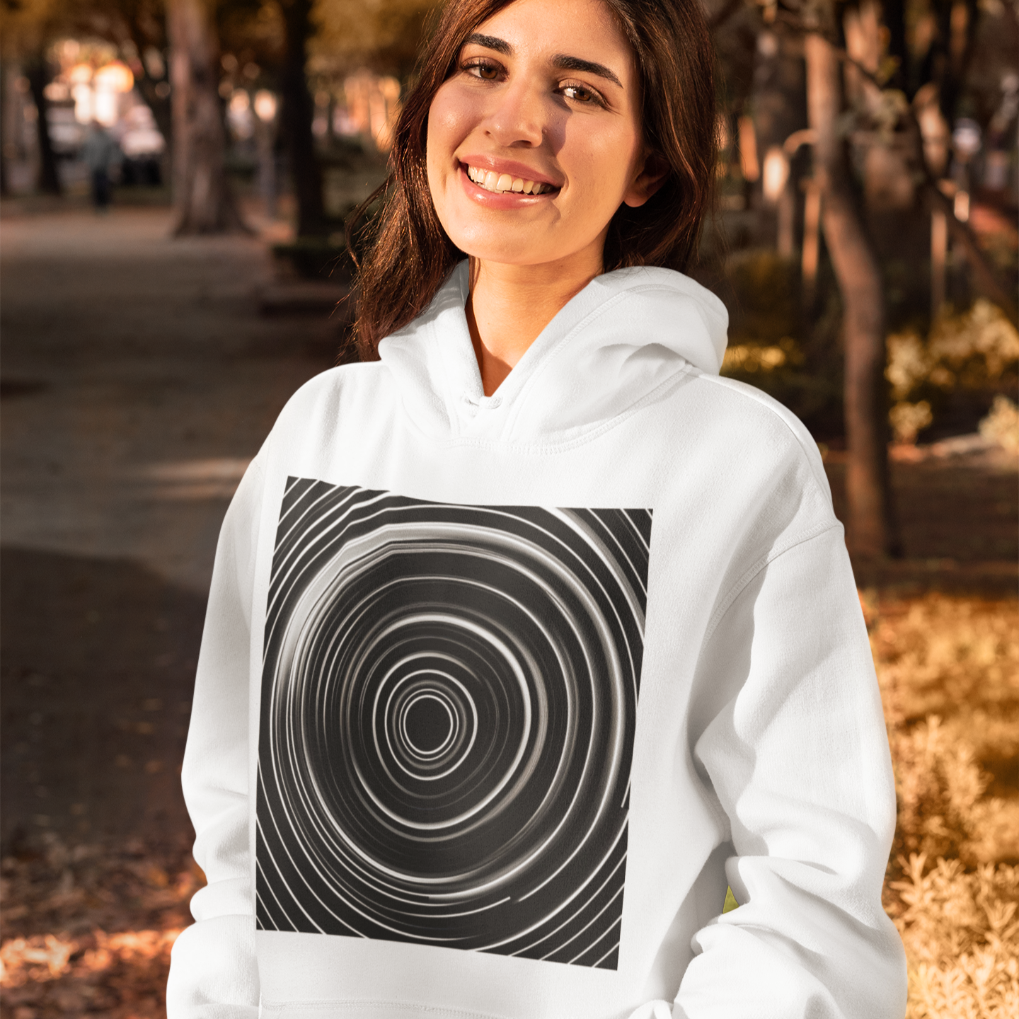 #507 - Black Vortex Hoodie – Minimalistische Energie in Bewegung | Kirrify