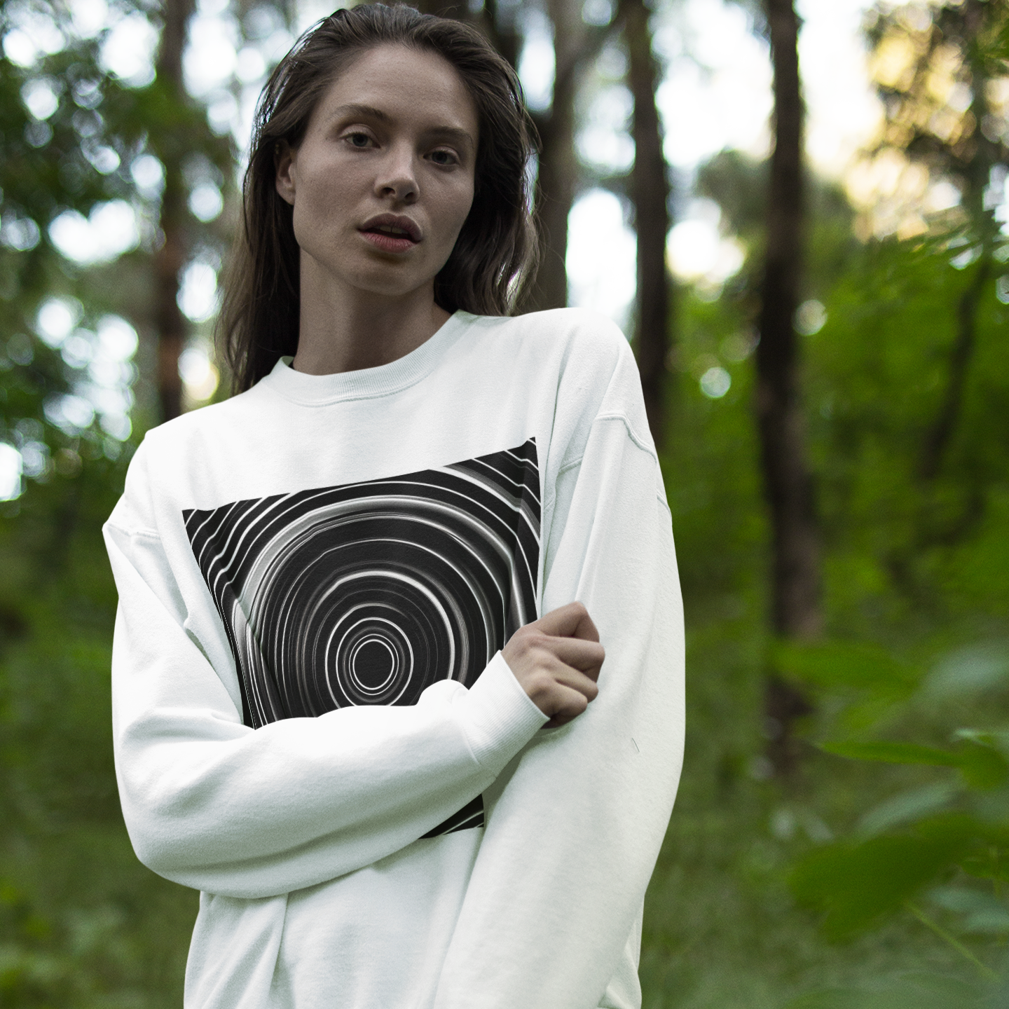 #507 - Black Vortex Hoodie – Minimalistische Energie in Bewegung | Kirrify