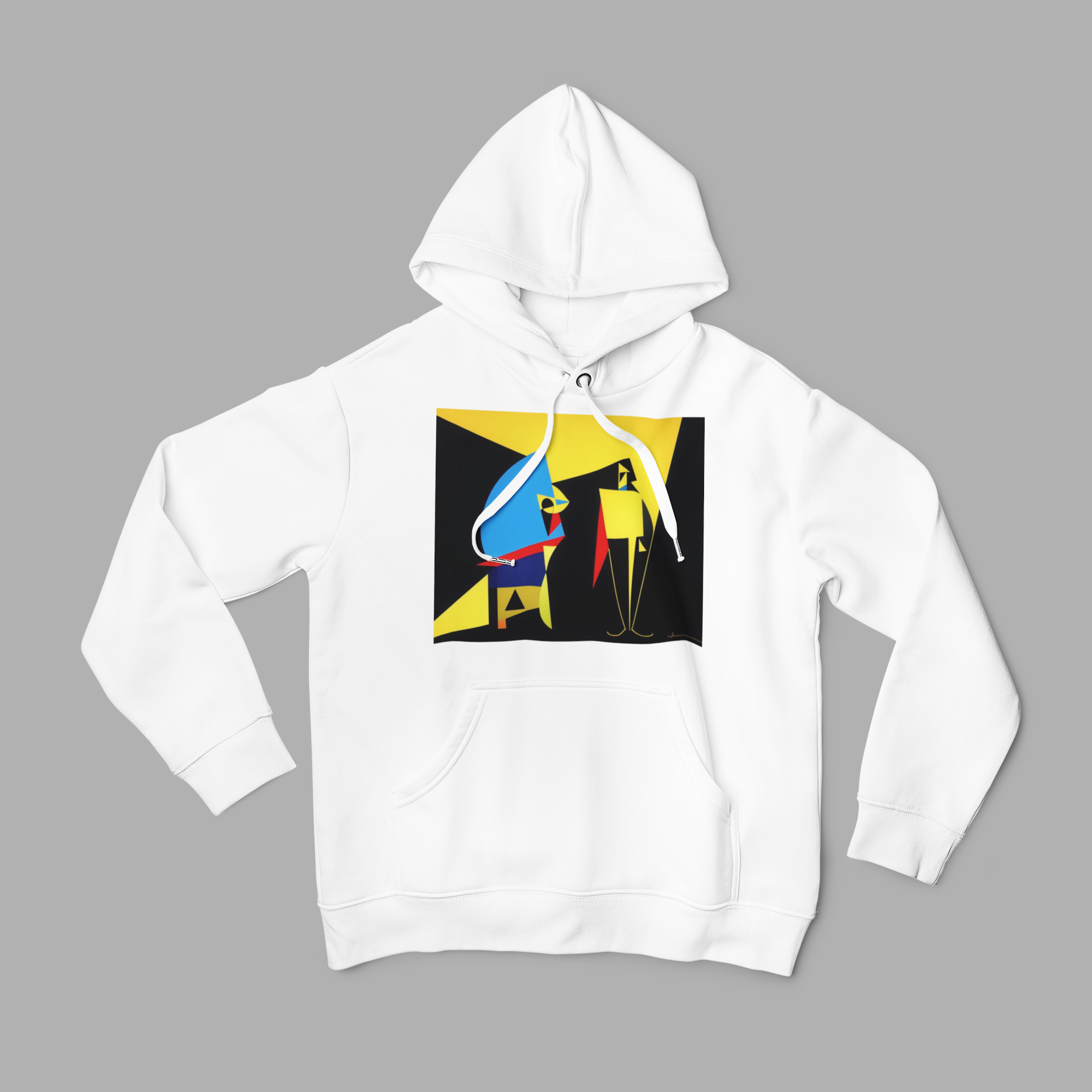 #509 - Abstract Faces Hoodie – Farbige Kunst trifft Streetstyle | Kirrify
