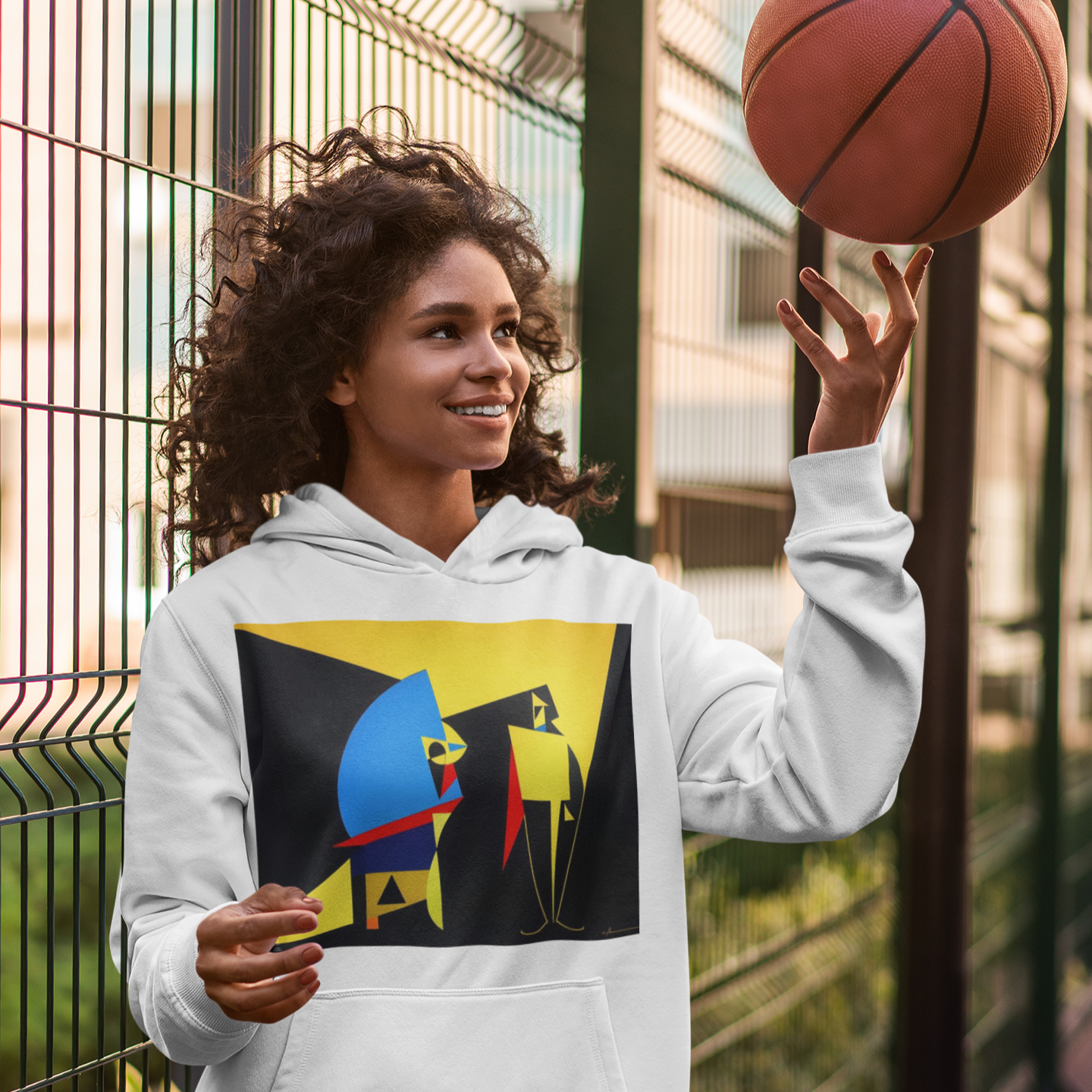 #509 - Abstract Faces Hoodie – Farbige Kunst trifft Streetstyle | Kirrify