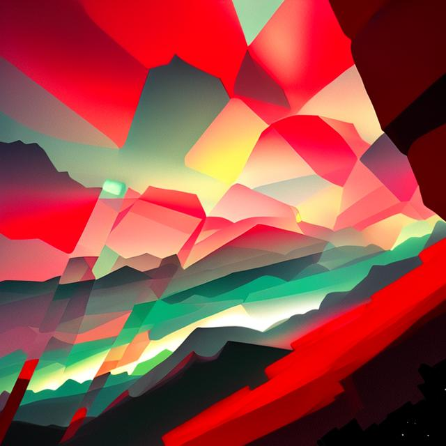 K#511 - Crimson Peaks Hoodie – Abstrakte Farbwelten in Bewegung | Kirrify