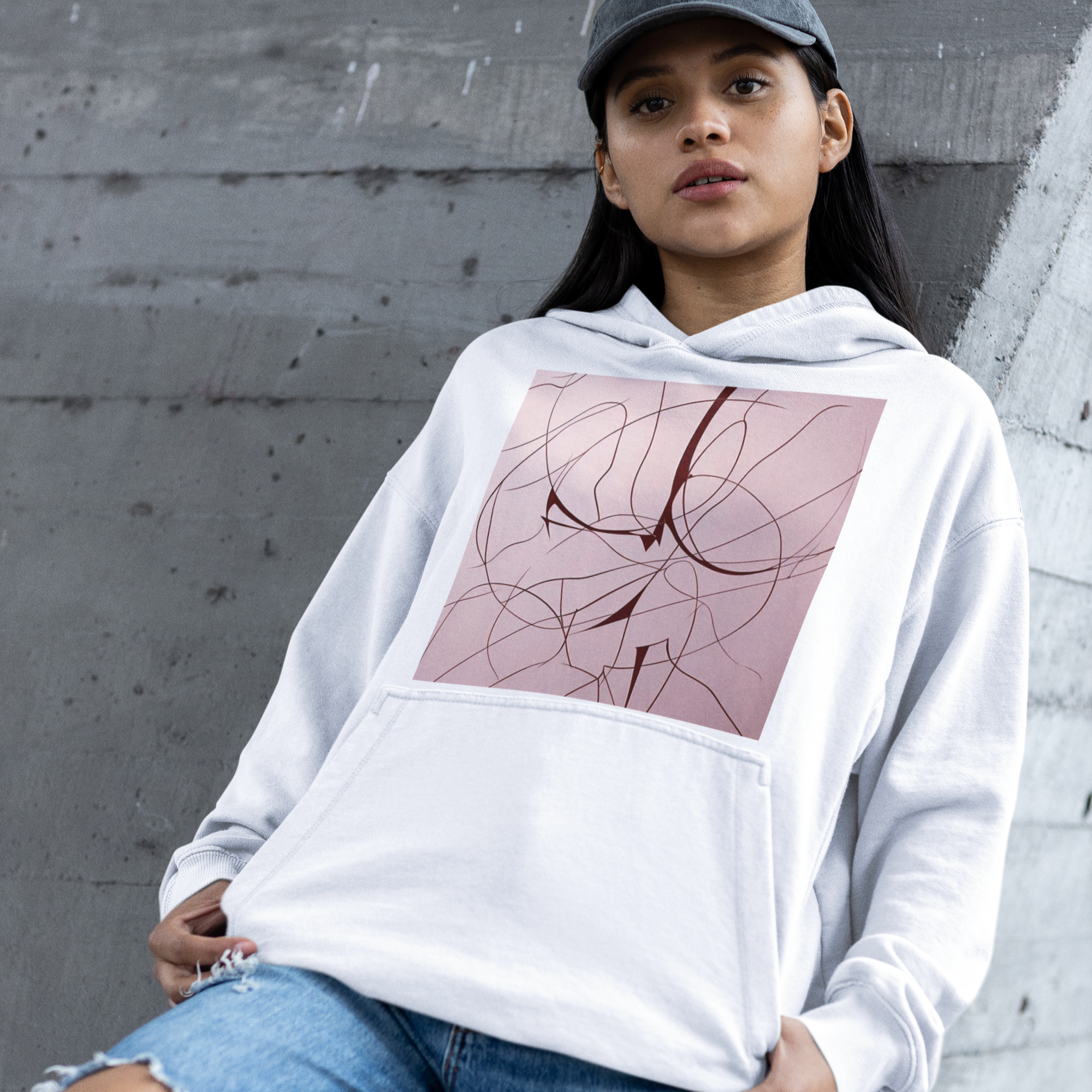 K#516 - Soft Lines Hoodie – Zarte Linien, starke Wirkung | Kirrify