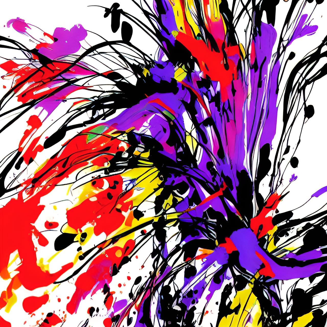 K#522 - Color Burst Hoodie – Explosion aus Farbe und Energie | Kirrify