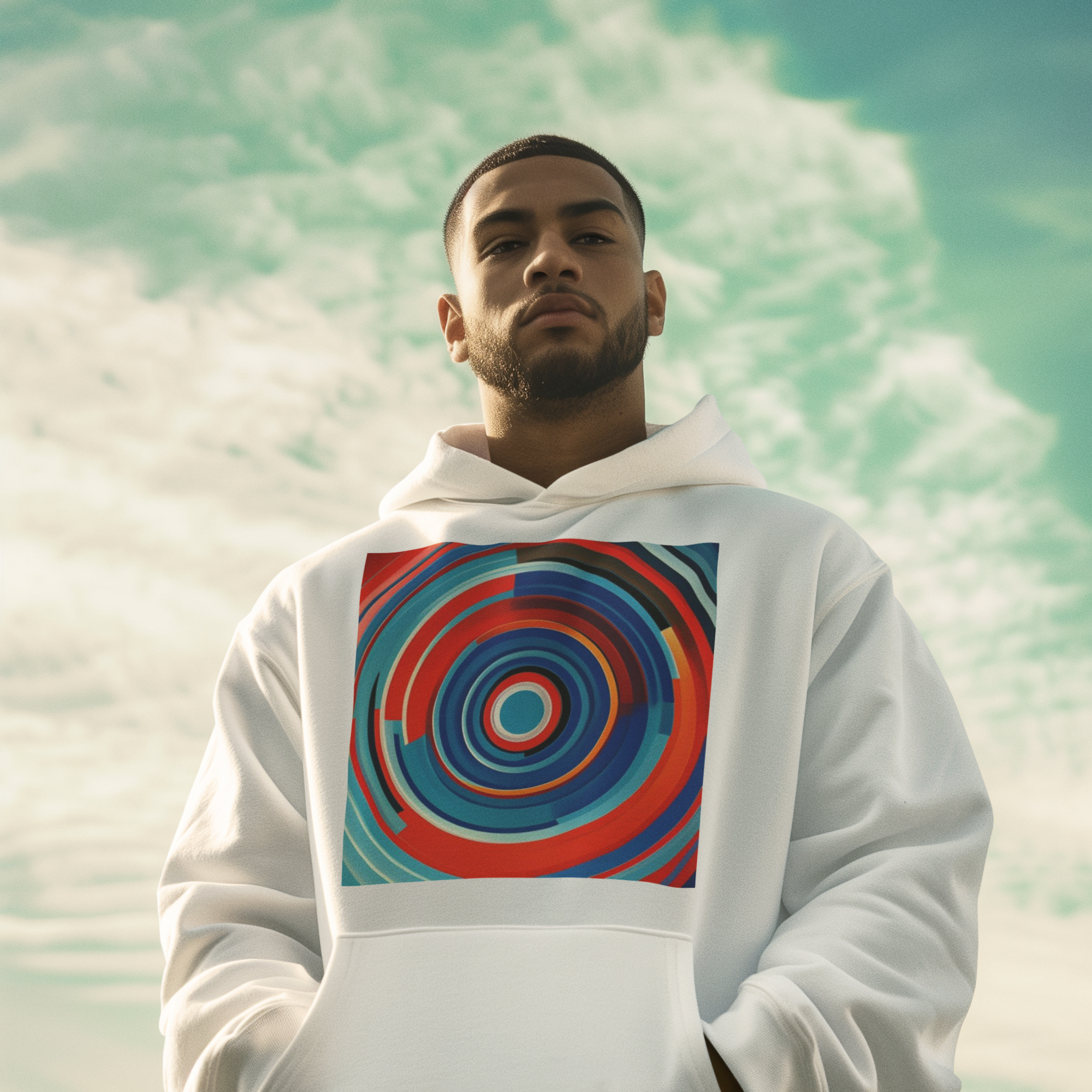 K#523 - Circular Energy Hoodie – Farbringe voller Dynamik | Kirrify