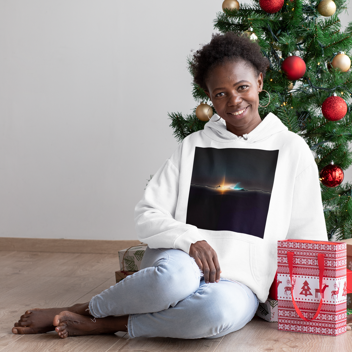 K#537 - Silent Winter Horizon Hoodie – Unisex Kirrify Art