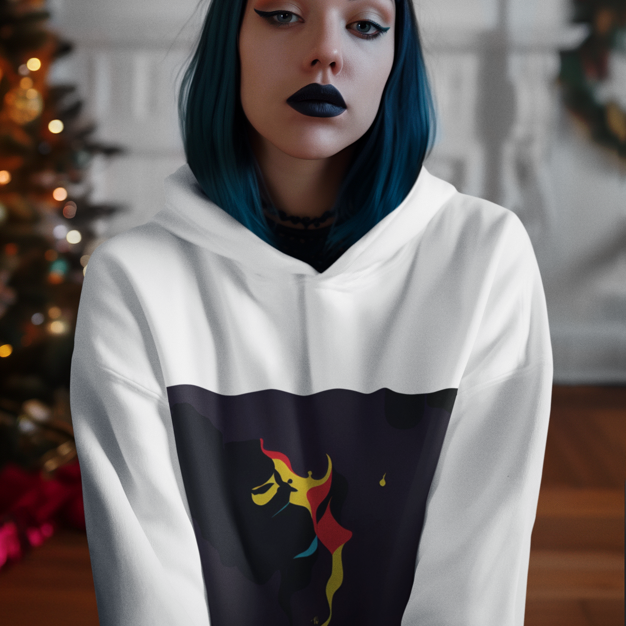 K#538 - Dancing Spirit Hoodie – Unisex Art Christmas Drop by Kirrify