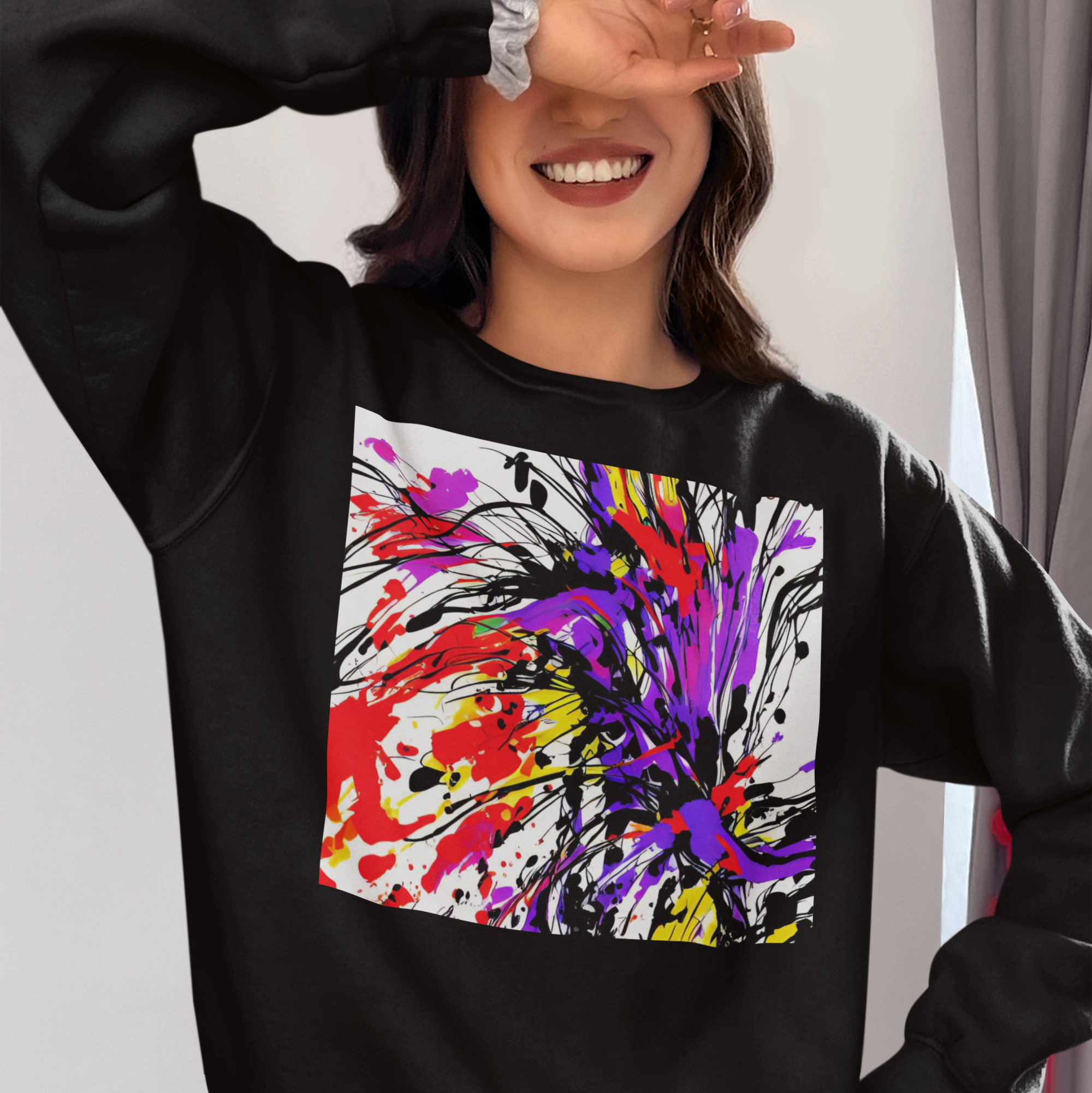 K#522 - Color Burst Hoodie – Explosion aus Farbe und Energie | Kirrify