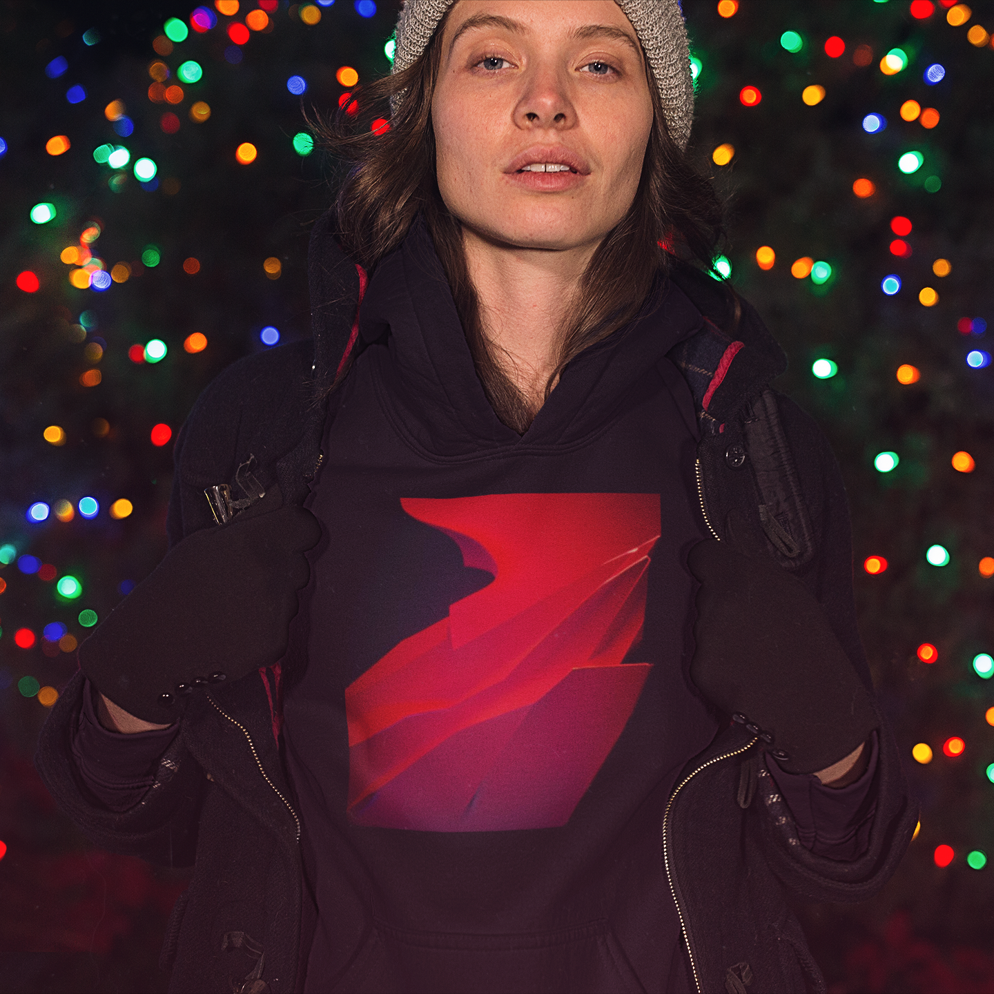 K#532 - Red Flow Art Sweater – Unisex Christmas Vibe by Kirrify