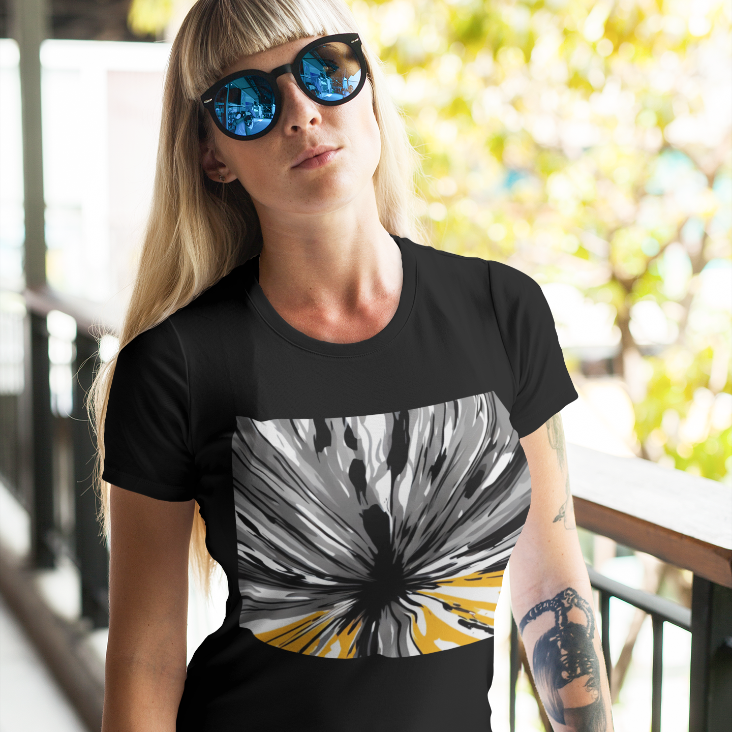 K#157 - Core Burst T-Shirt – Energie & Ausdruck in Bewegung | Kirrify Flow