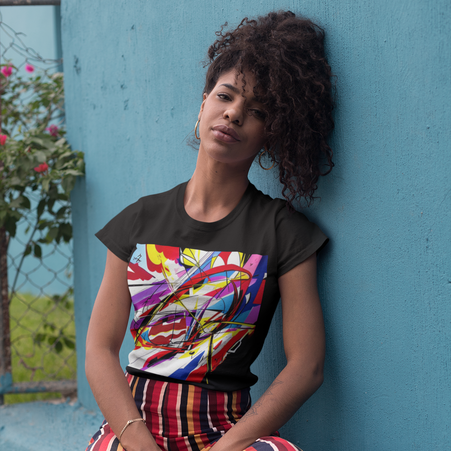 k#209 - Rhythmic Motion T-Shirt – Energie & Farbe in Bewegung | Kirrify