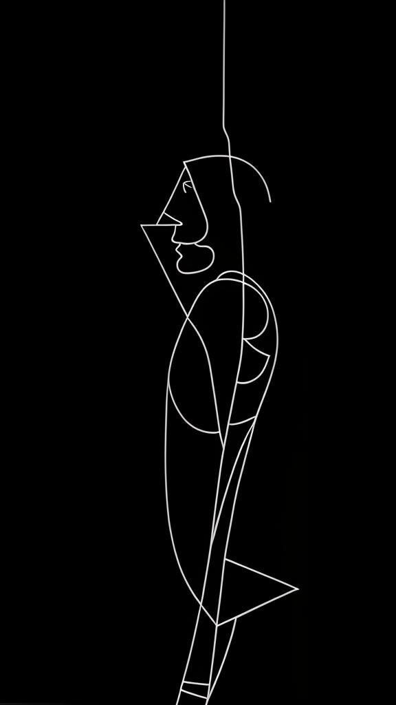 K#122 -  Equine Elegance T-Shirt – Minimalistische Pferde-Linienkunst | Kirrify