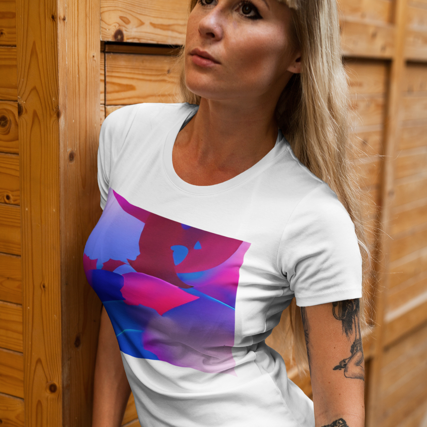 K#151 - Neon Drift T-Shirt – Abstrakte Energie in Farbe & Bewegung | Kirrify