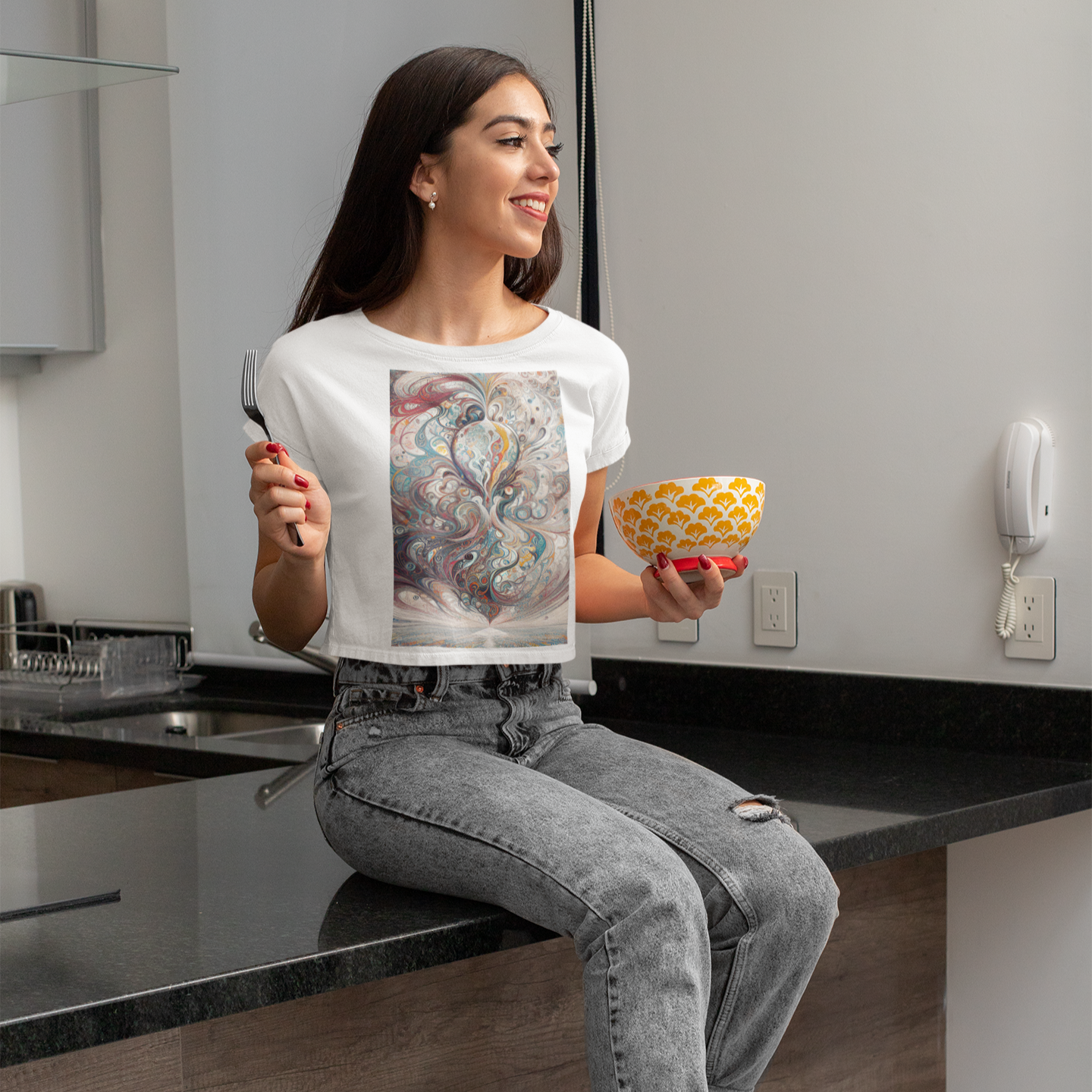 K#165 - Soul Current T-Shirt – Kunst in Bewegung & Tiefe | Kirrify Flow