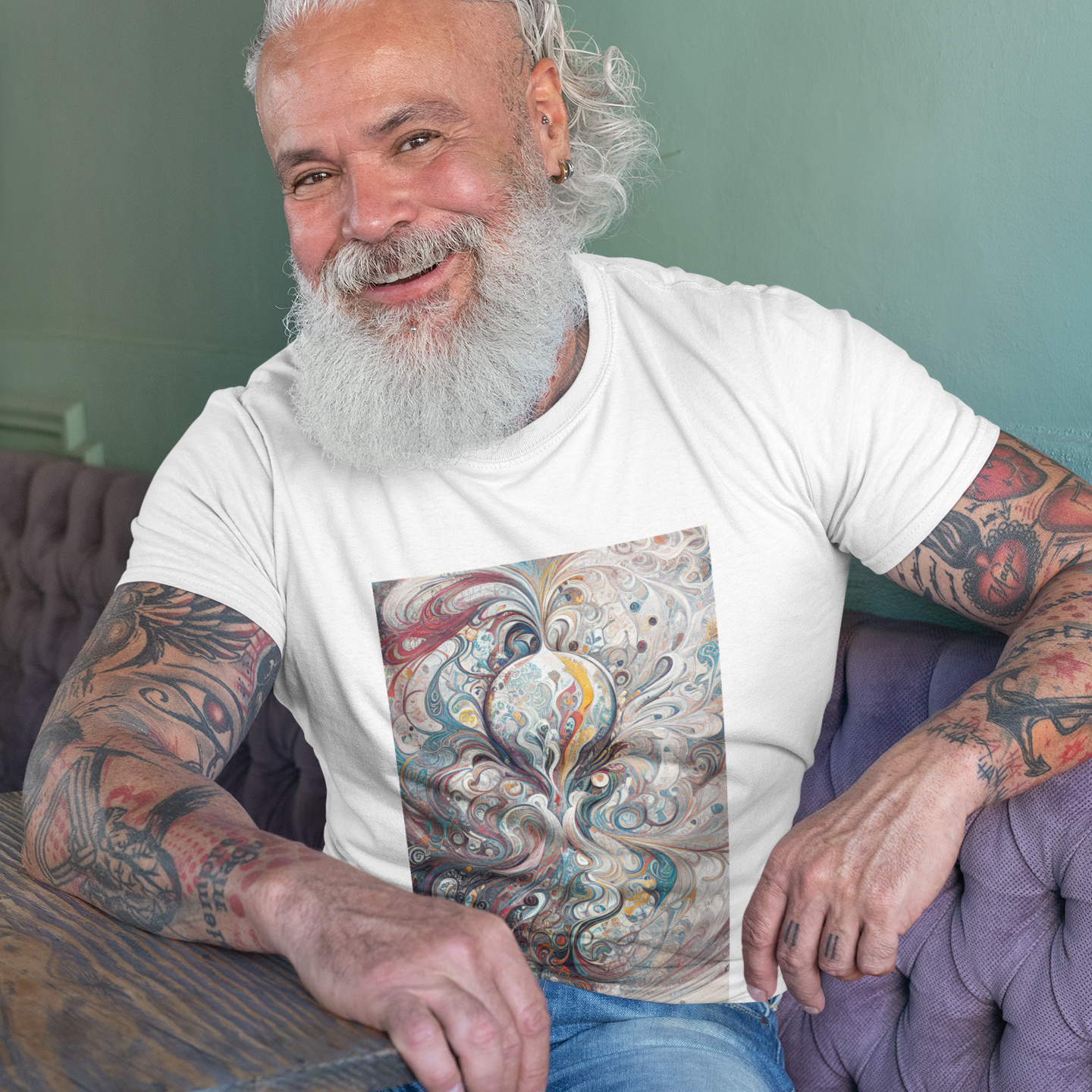 K#165 - Soul Current T-Shirt – Kunst in Bewegung & Tiefe | Kirrify Flow