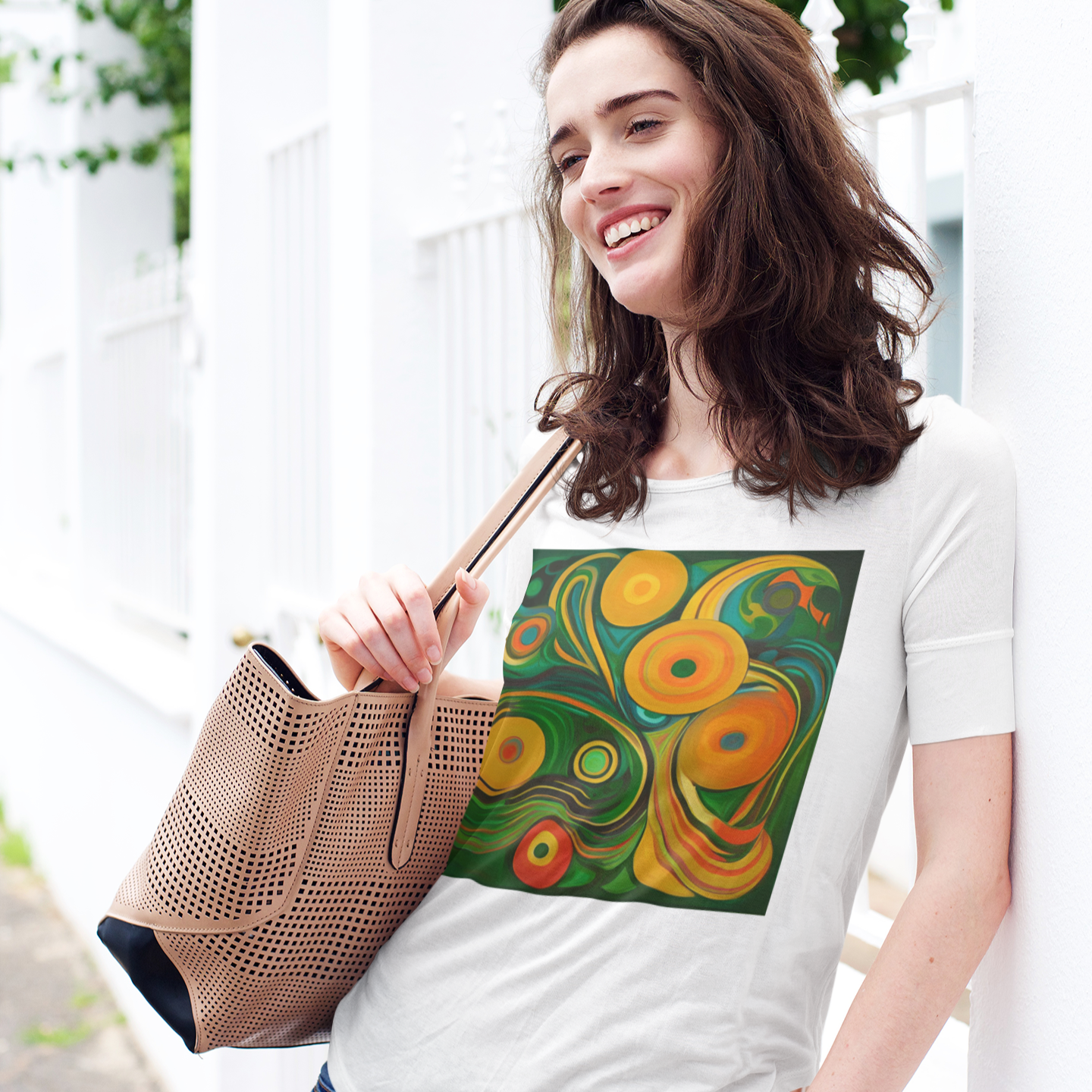 K#186 - Solar Vortex T-Shirt – Energie & Bewegung in Farbe | Kirrify Flow