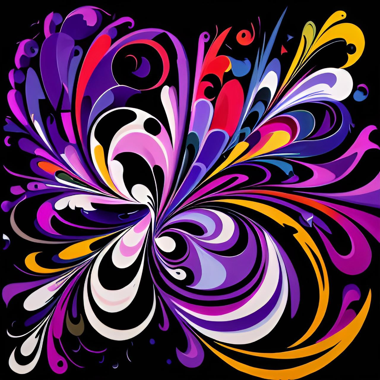 K#193 - Vivid Swirl T-Shirt – Farbexplosion & Energie in Bewegung | Kirrify