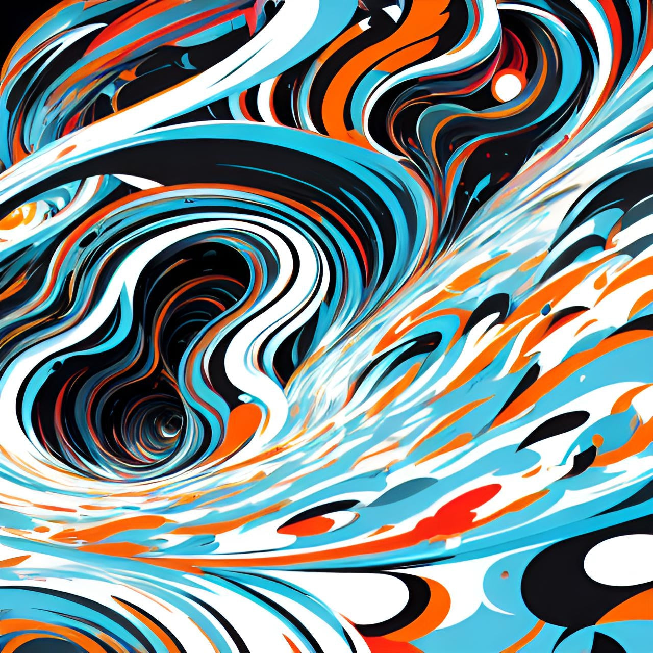 K#199 - Liquid Harmony T-Shirt – Fließende Energie in Farbe | Kirrify Flow