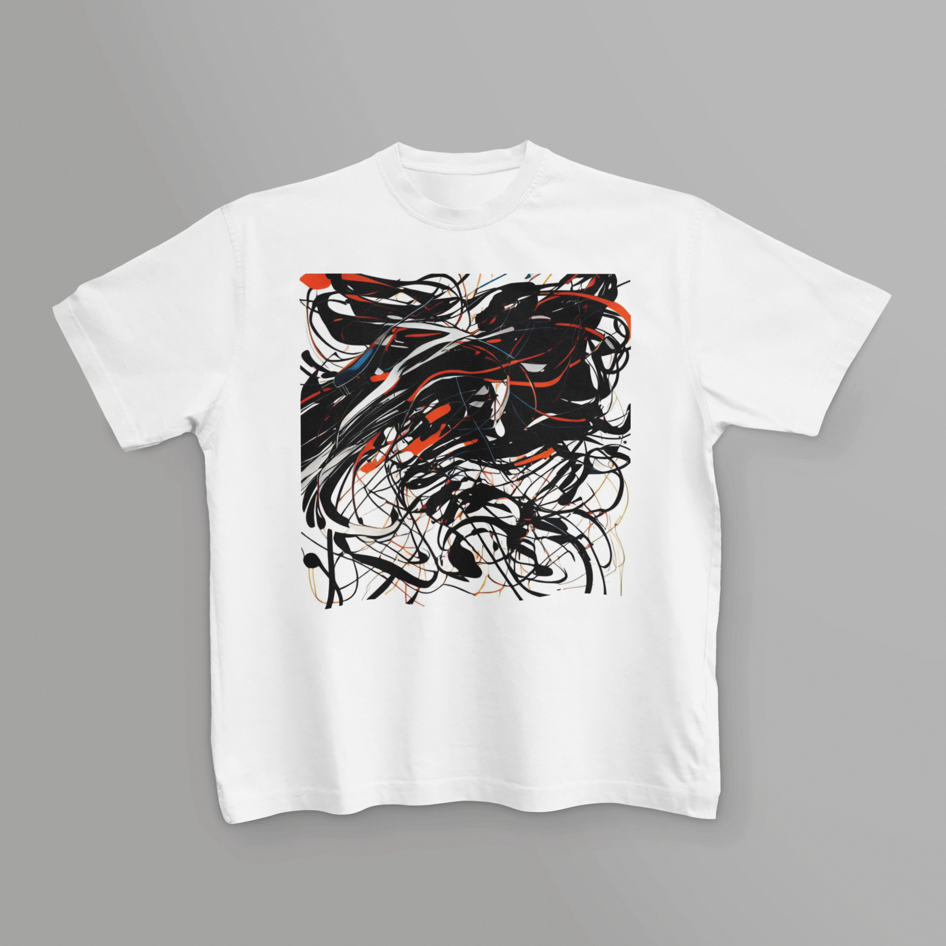 K#205 - Dynamic Lines T-Shirt – Abstrakte Bewegung & Energie | Kirrify