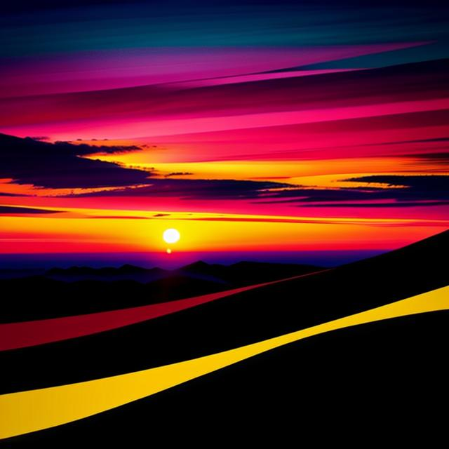 K#404 - Sunset Drive Sweatshirt – Farbintensiver Horizont & Road Vibes | Kirrify