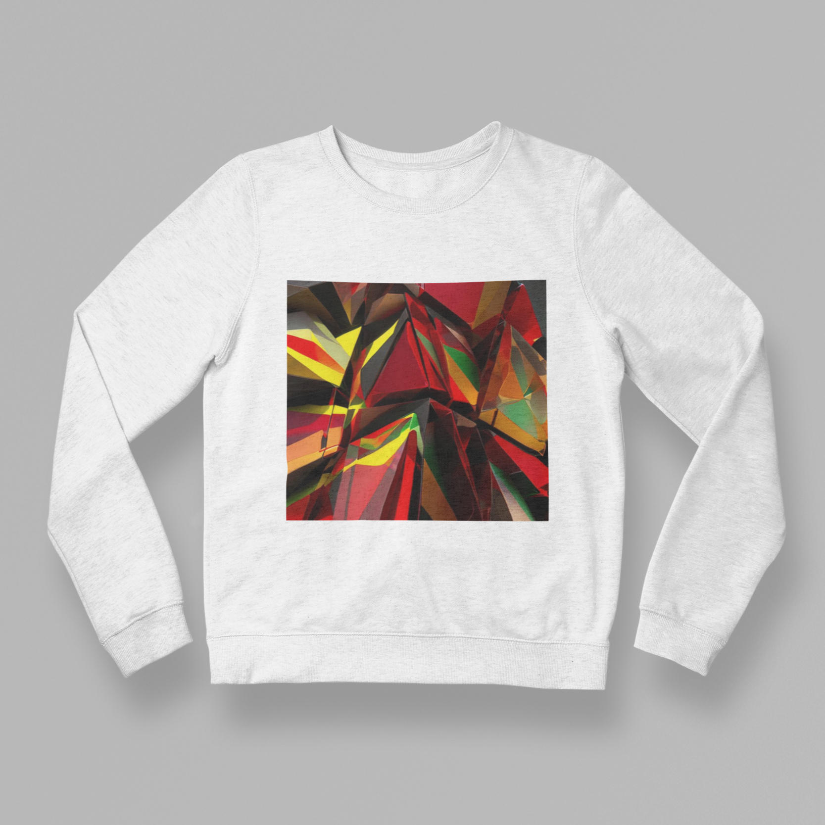 K#417 - Energy Crystal Sweatshirt – Prismaffekt & Farbenergie in Bewegung | Kirrify