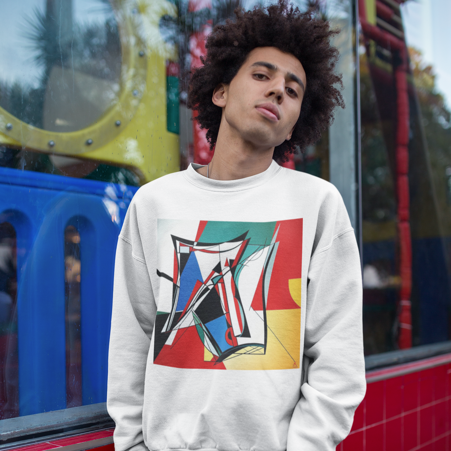 K#426 - Abstract Angles Sweatshirt – Kunst, Form & urbaner Ausdruck | Kirrify