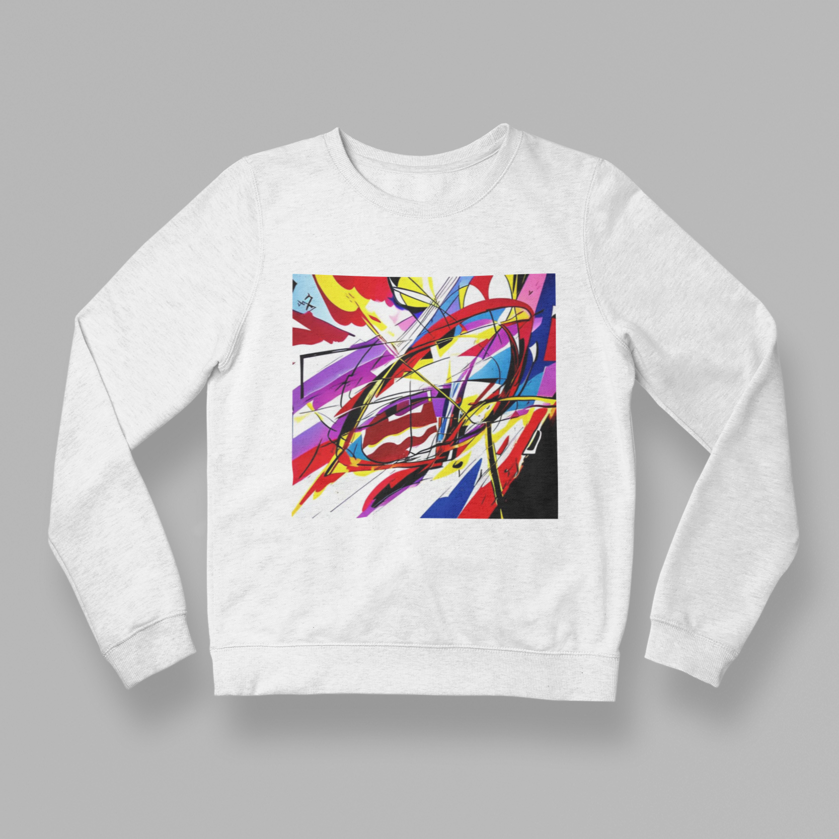 K#428 - Energy Flow Sweatshirt – Dynamische Kunst & urbane Ausdruckskraft | Kirrify