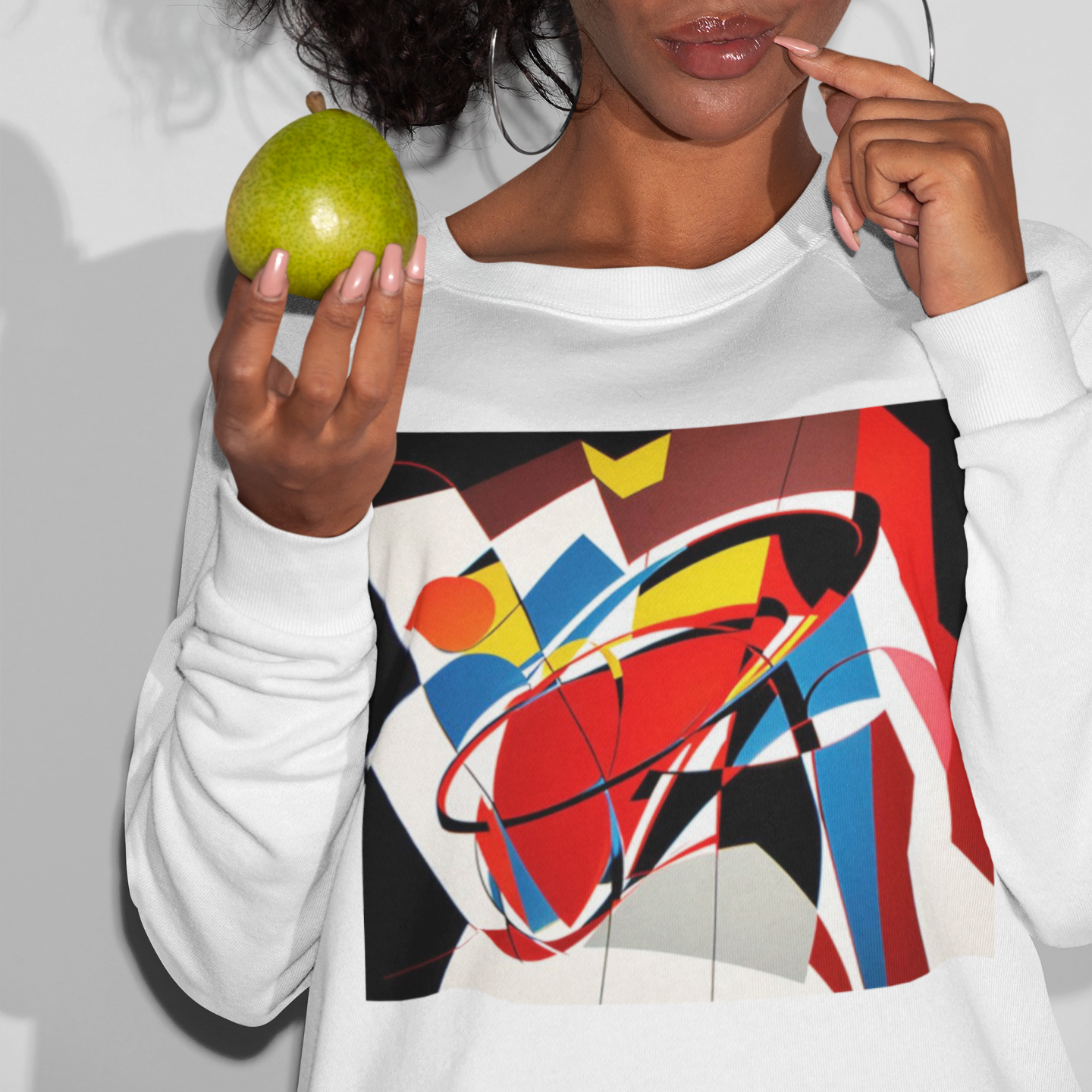 K#429 - Abstract Pulse Sweatshirt – Bewegung in Farbe & Form | Kirrify Kinetic