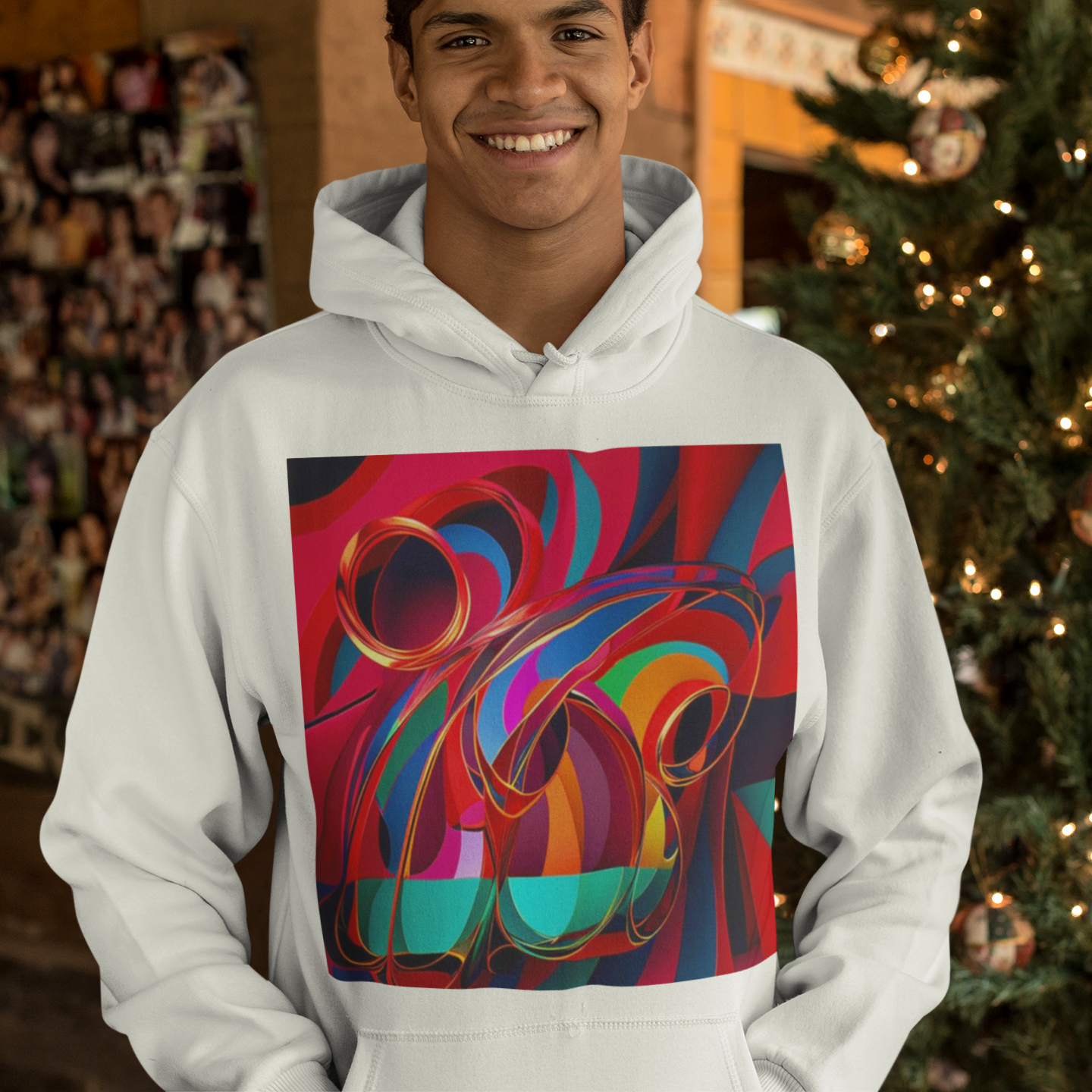 K#443 - Color Swirl Christmas Sweater – Kirrify Unisex Artwear
