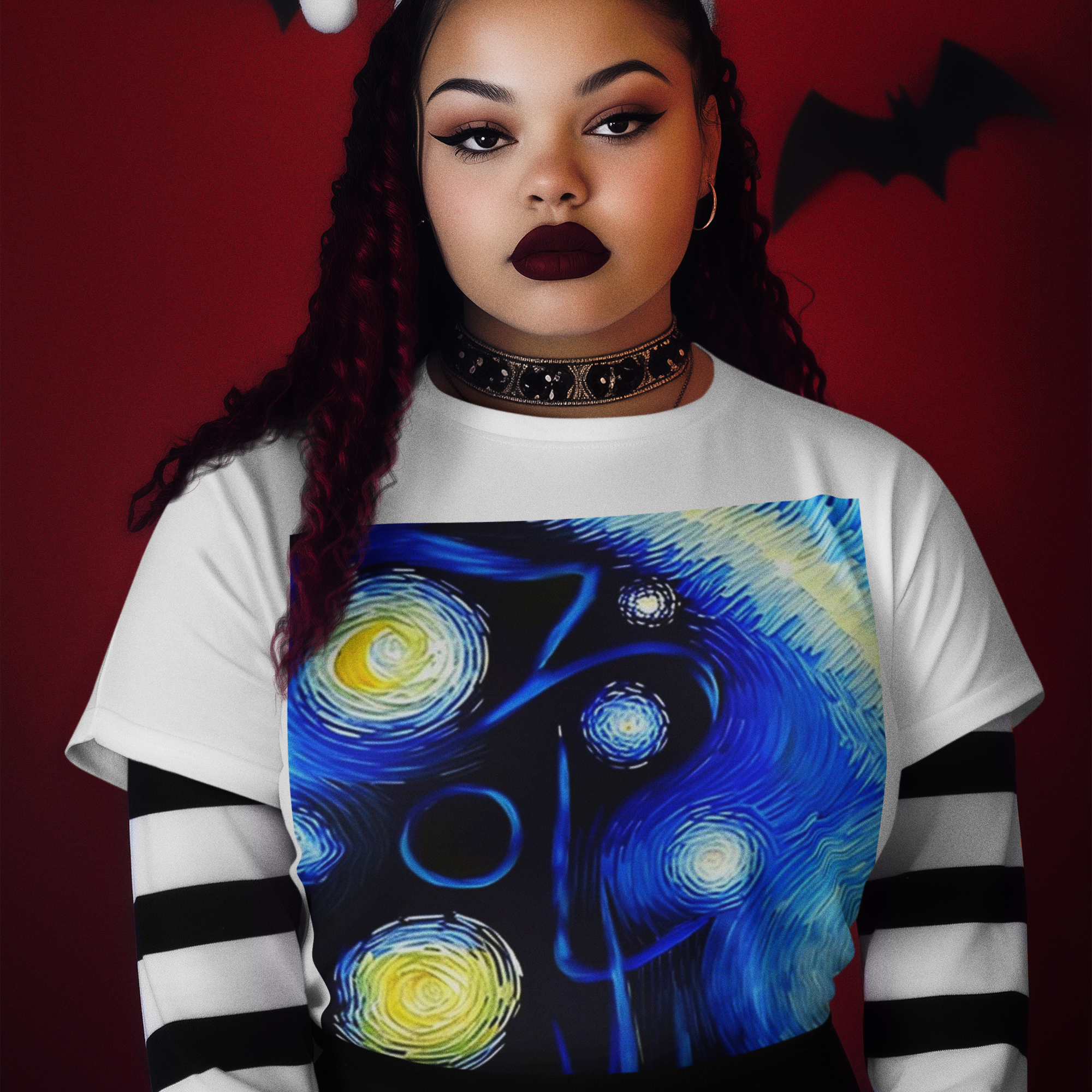 K#445 - Midnight Sky Art Sweater – Unisex Christmas Edition